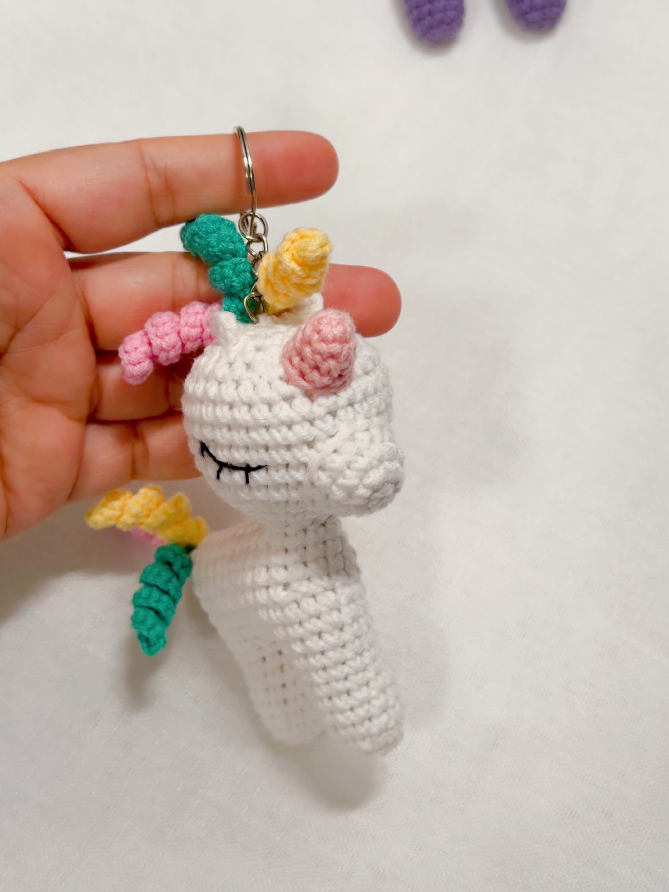 Amigurumi Unicorn Keychain, product photo 18