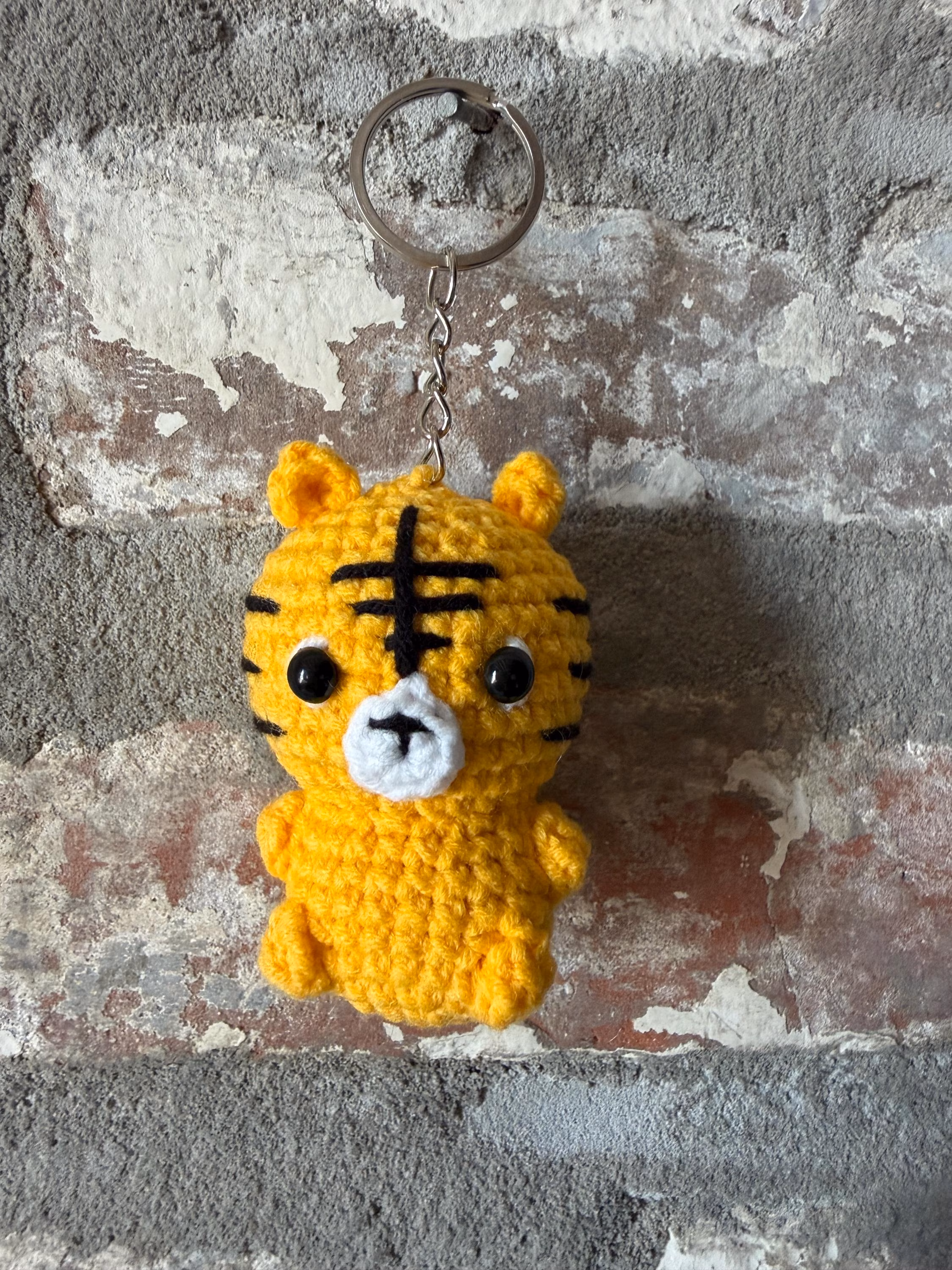 Crochet Baby Tiger Keychain, product photo 6