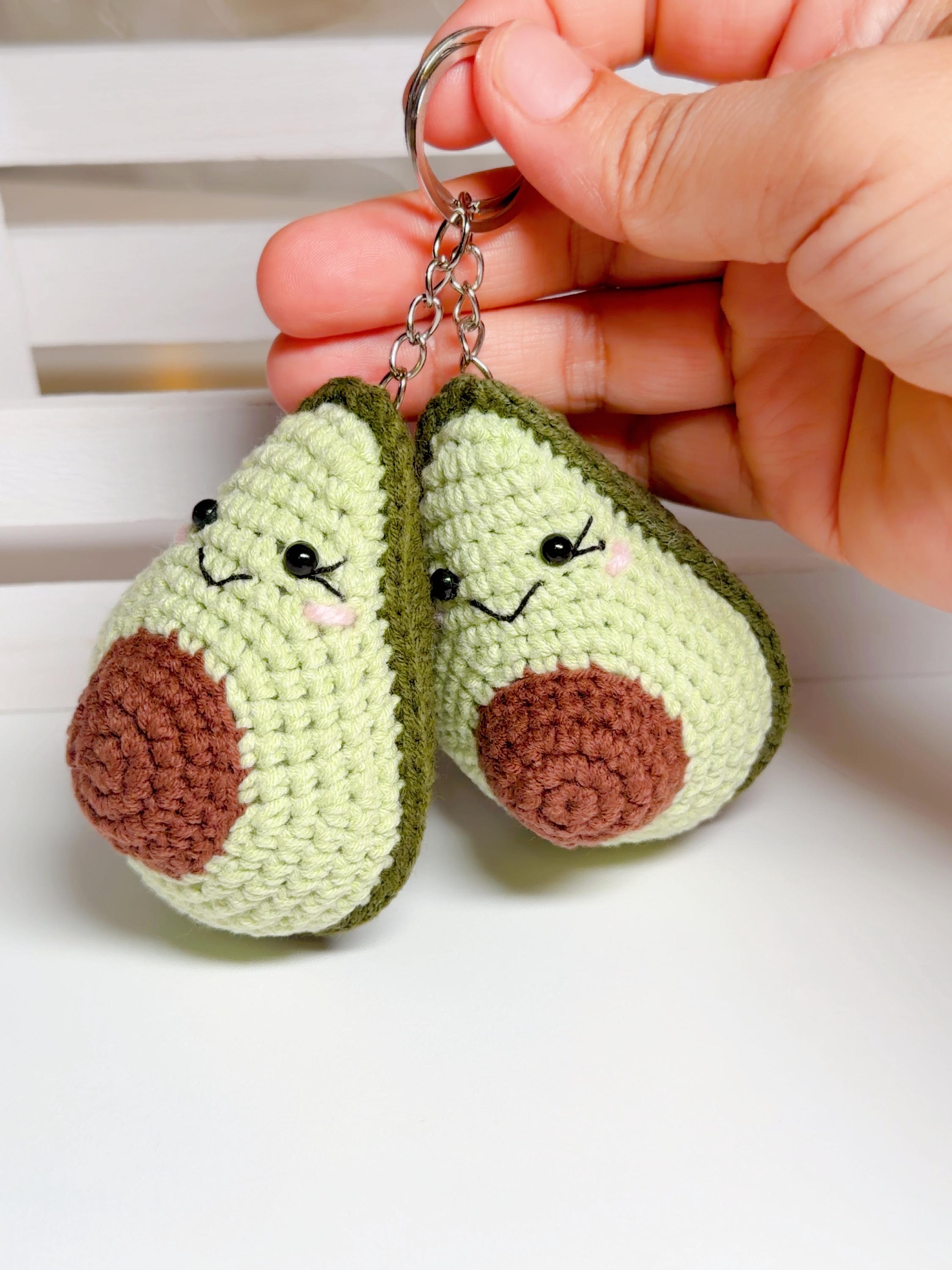 Crochet Avocado Keychain, product photo 10