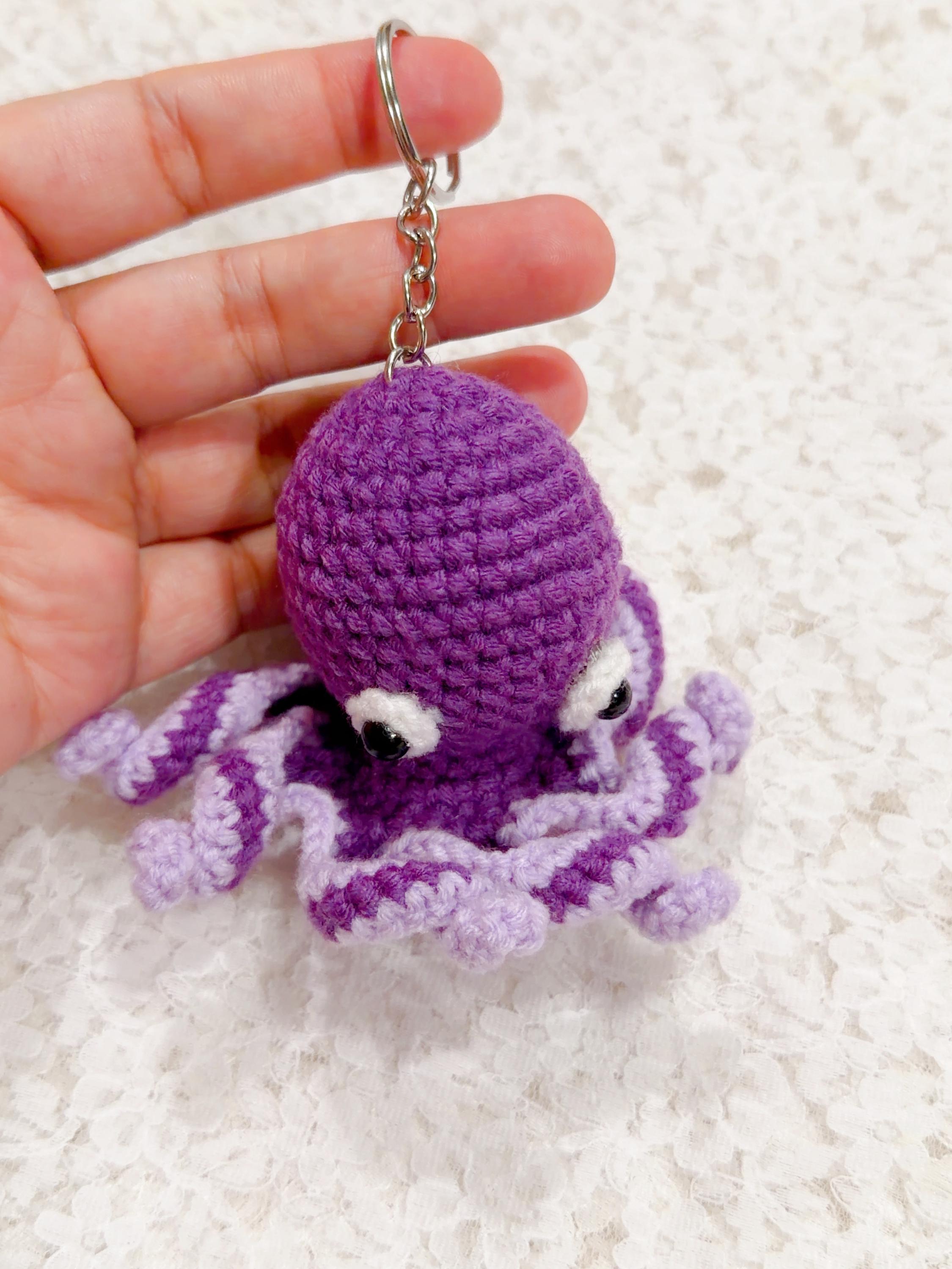 Crochet Octopus Keychain, product photo 10