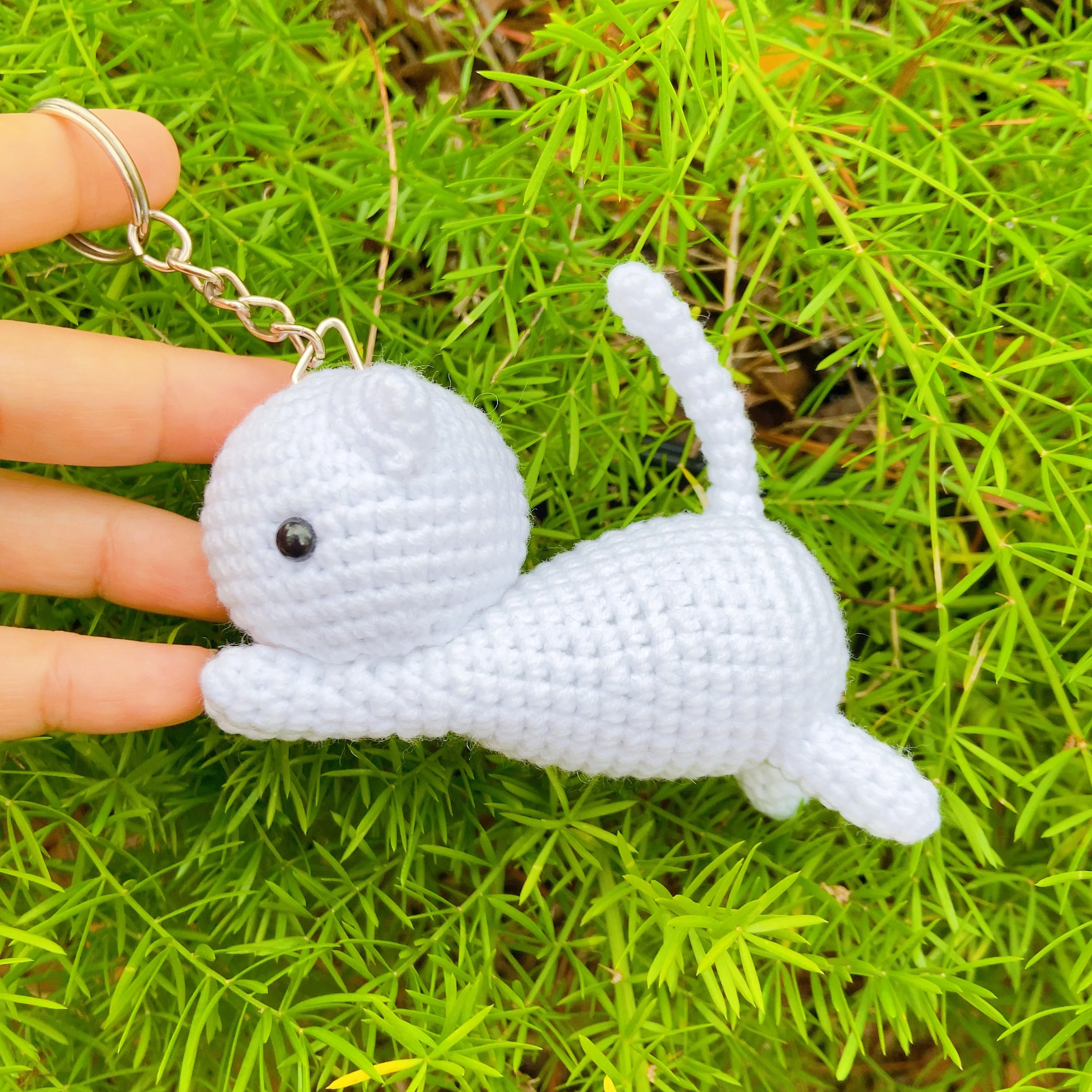 Micro Crochet Cat Keychain, product photo 4