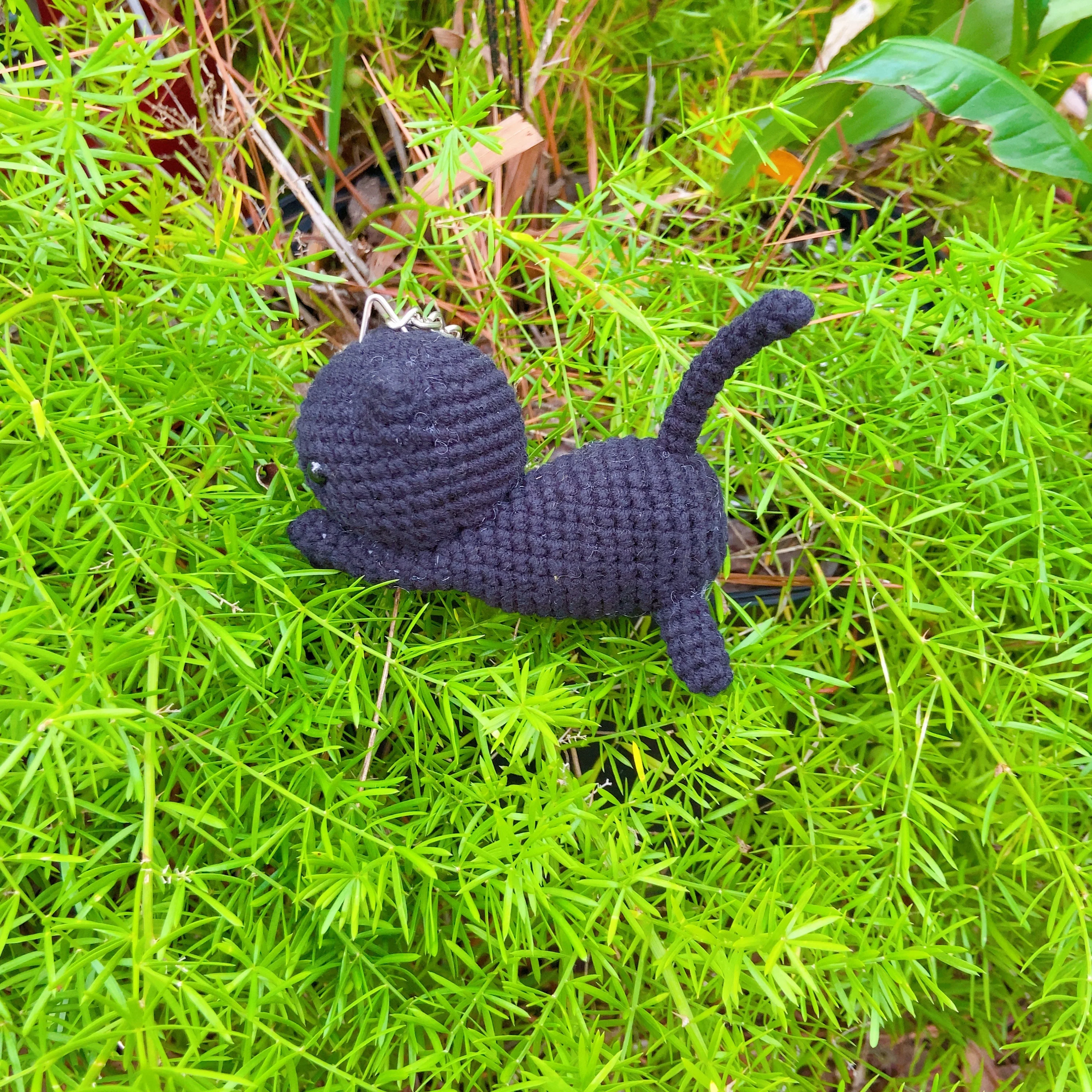 Micro Crochet Cat Keychain, product photo 10