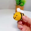 Crochet Bee Amigurumi Keychain, product photo 2