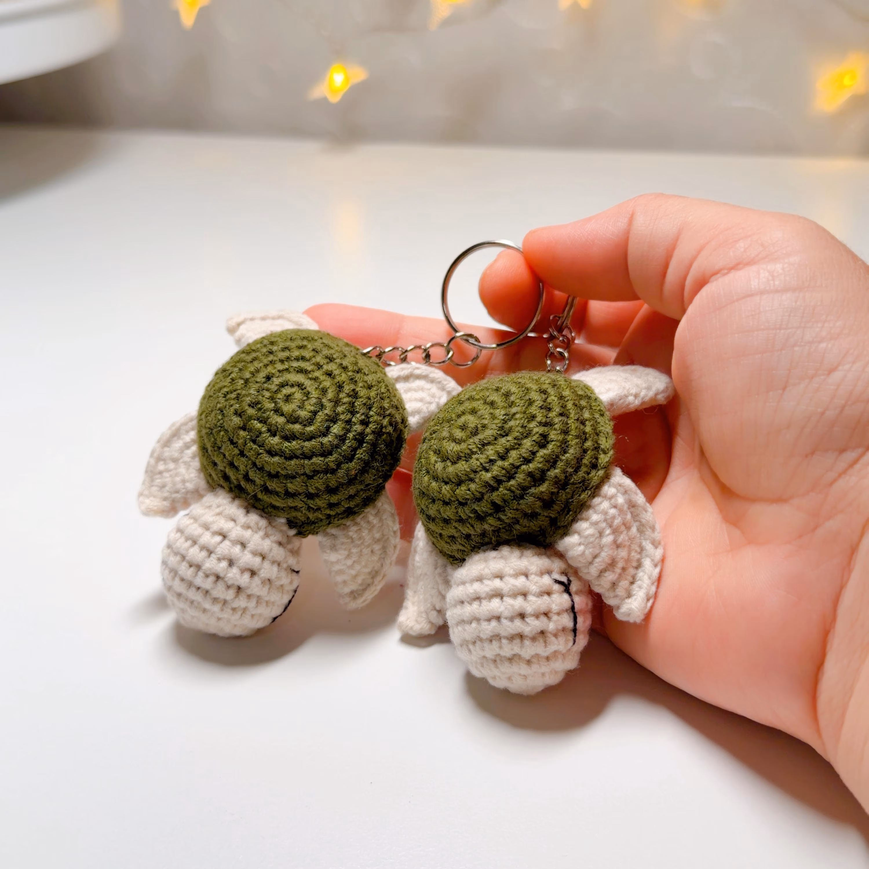 Crochet Turtle Keychain, product photo 6