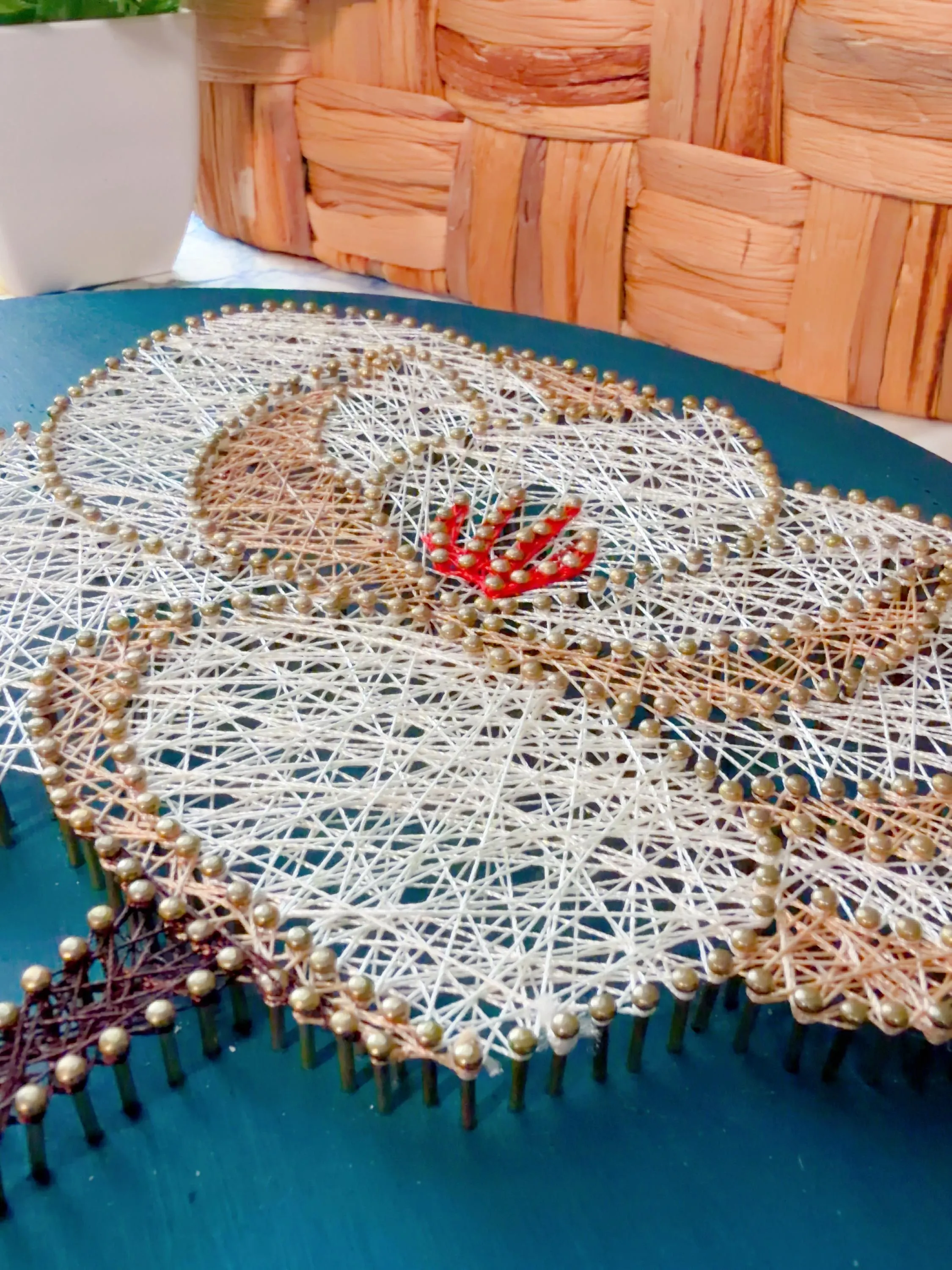 Handmade Louisiana Magnolia String Art Wall Decor, product photo 10