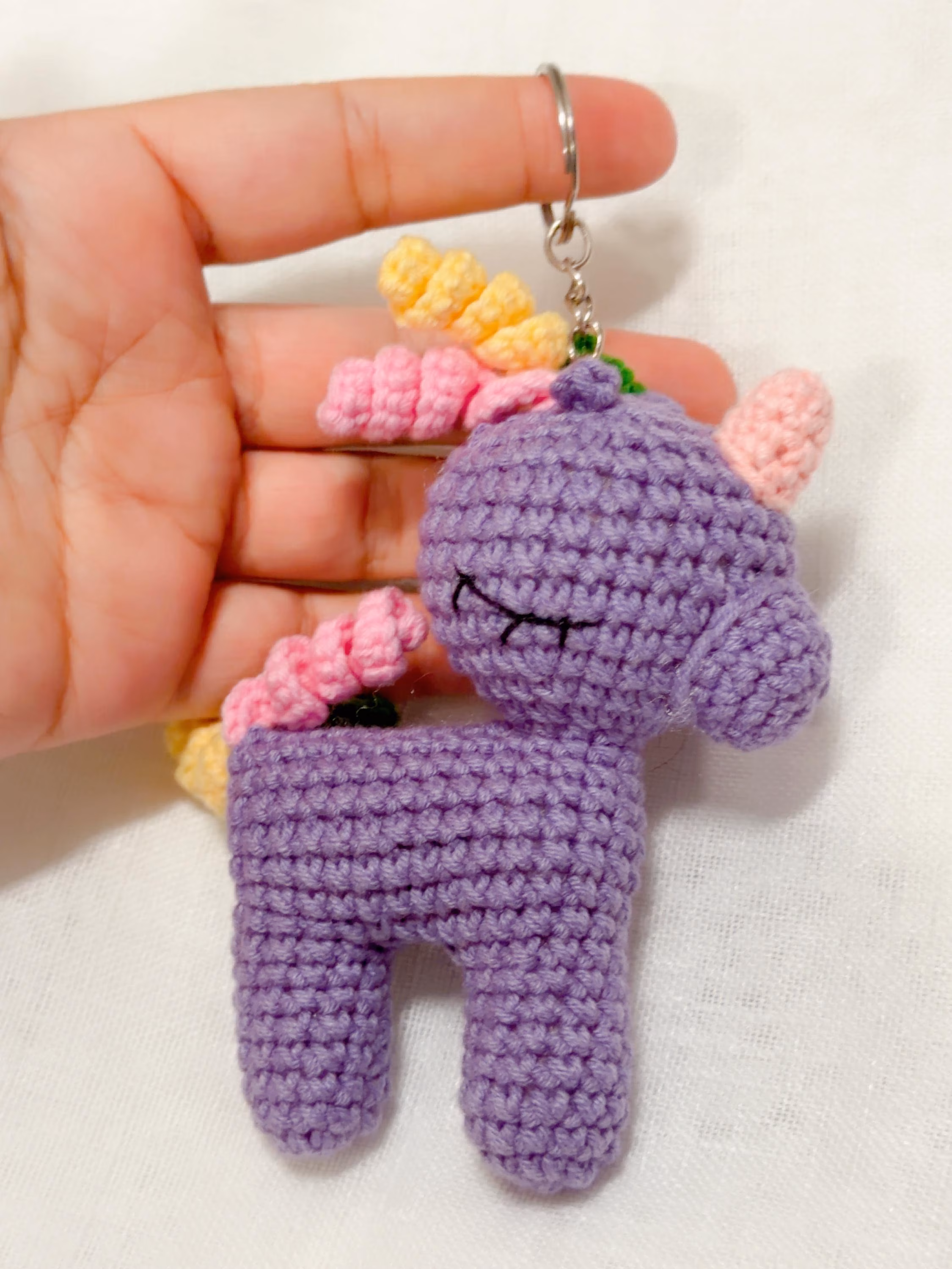 Amigurumi Unicorn Keychain, product photo 10