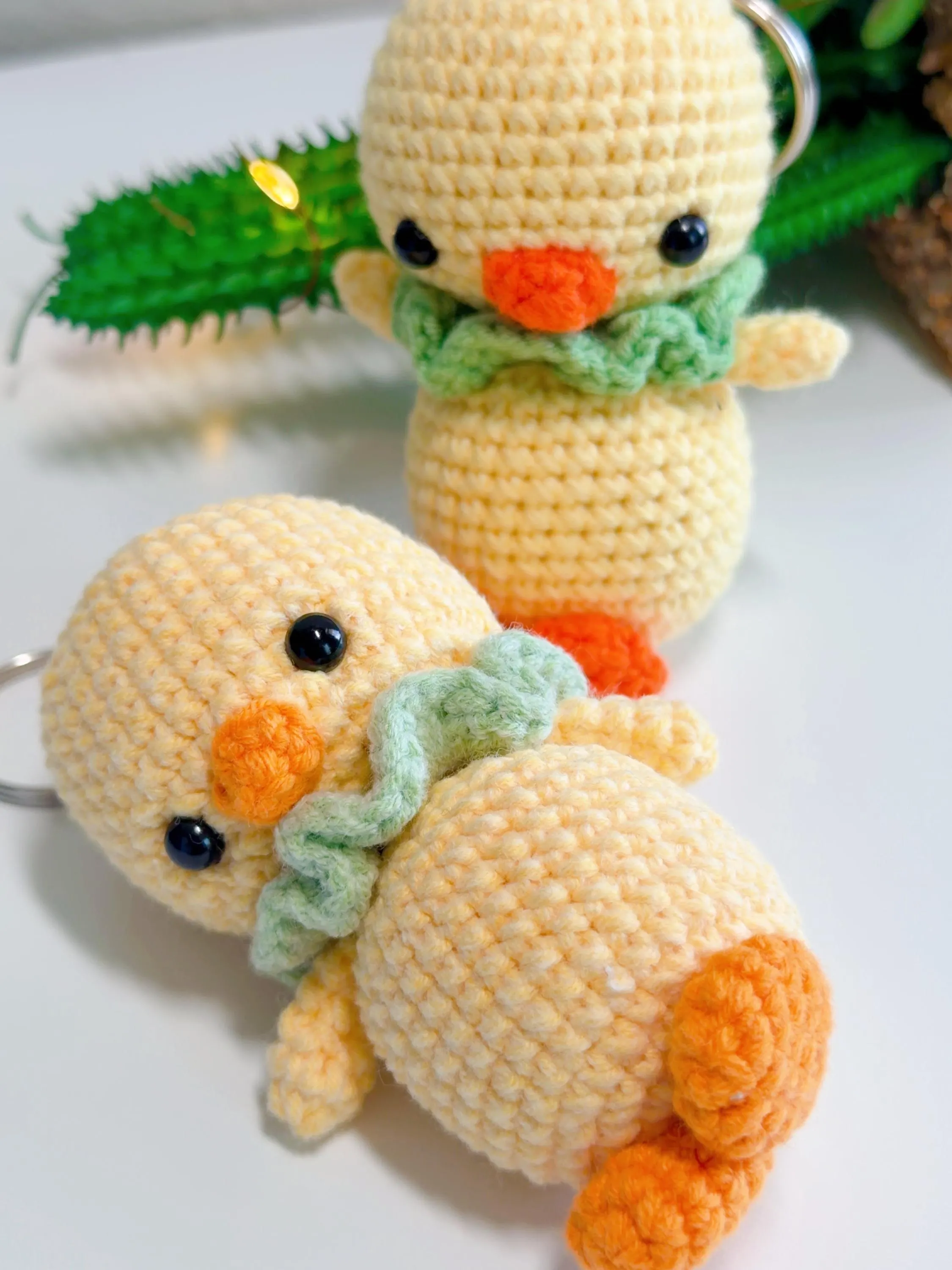 Cute Crochet Duck Keychain, product photo 9