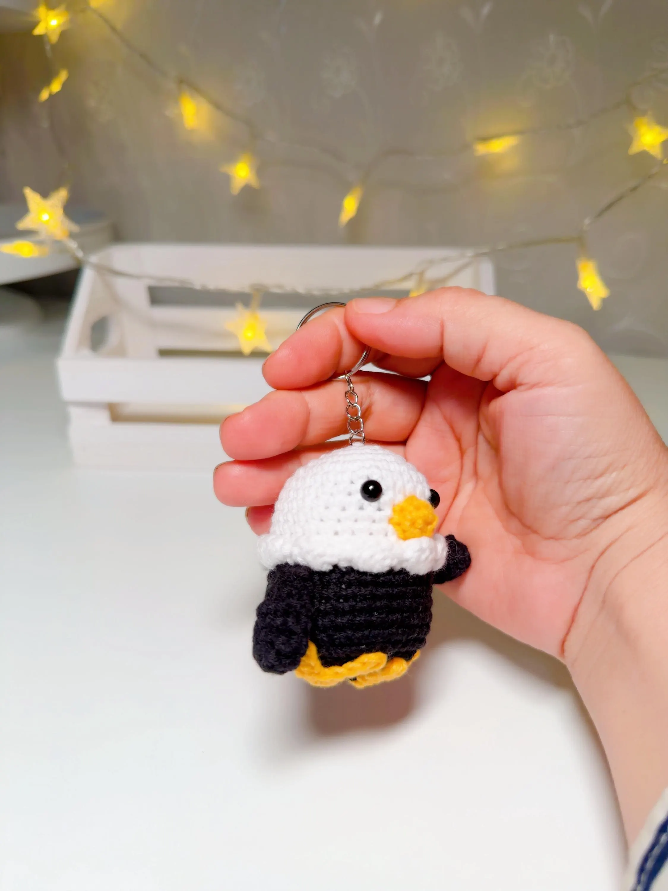 Crochet Eagle Keychain, product photo 7