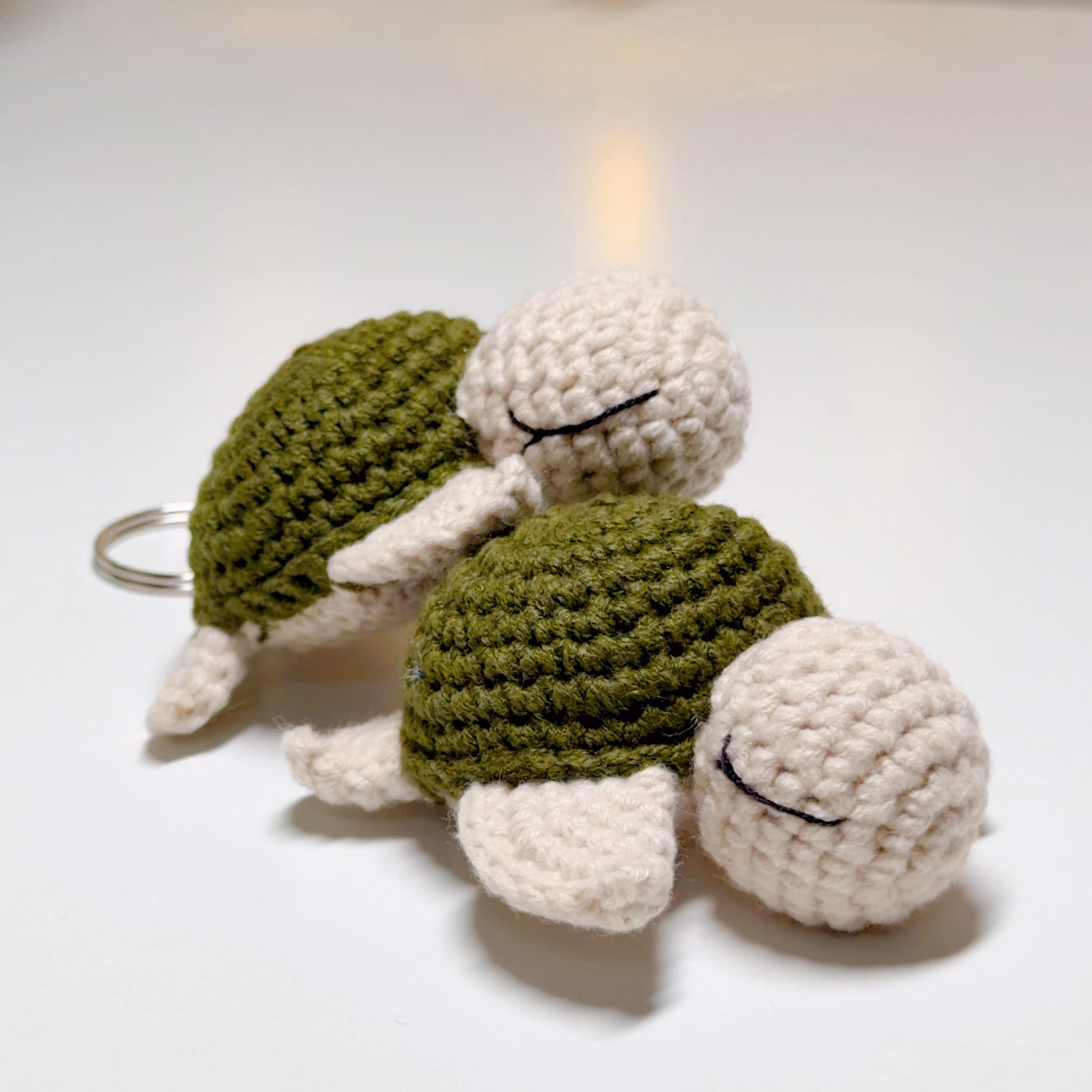 Crochet Turtle Keychain, product photo 8