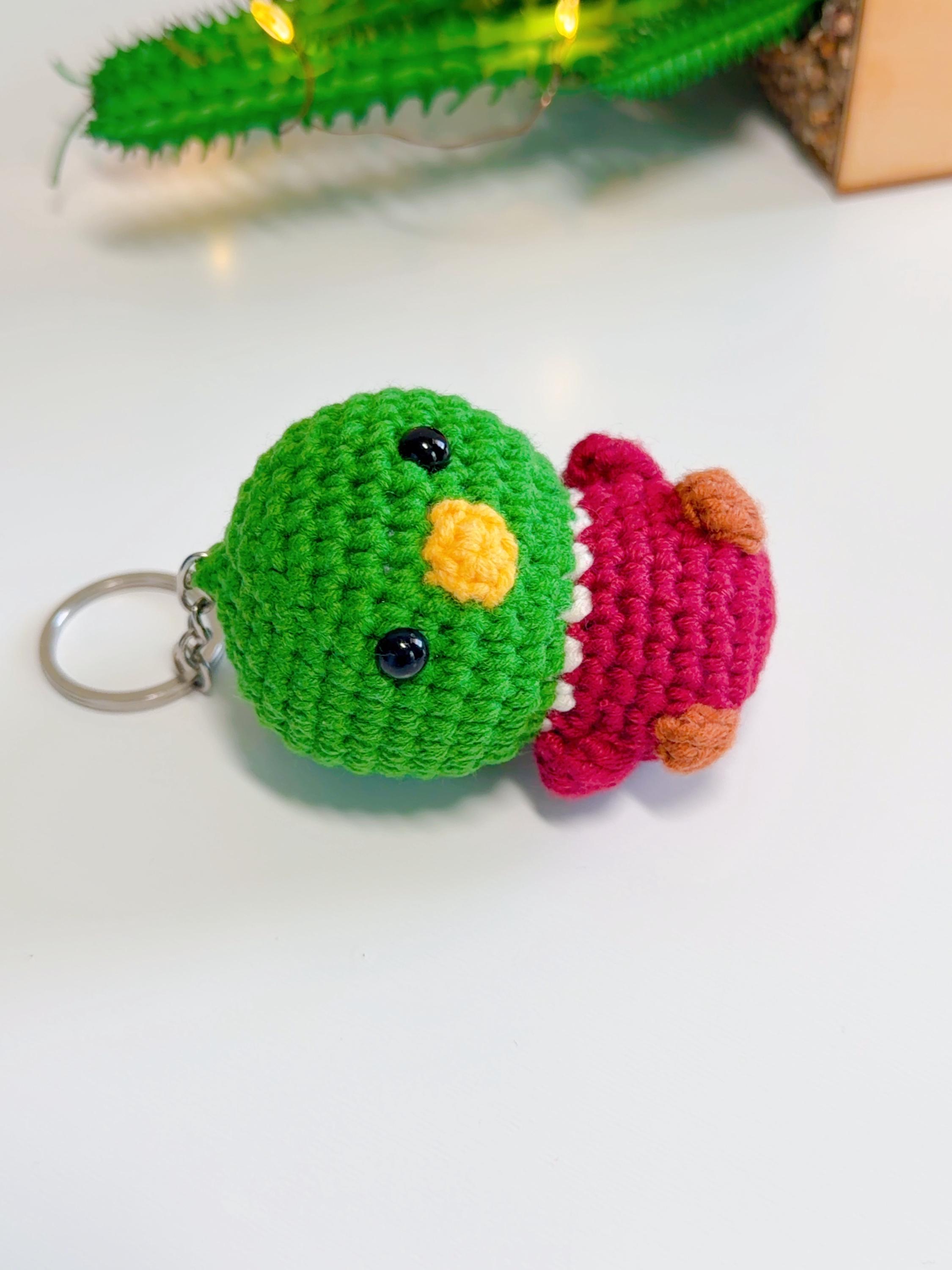Crochet Mallard Duck Keychain, product photo 22