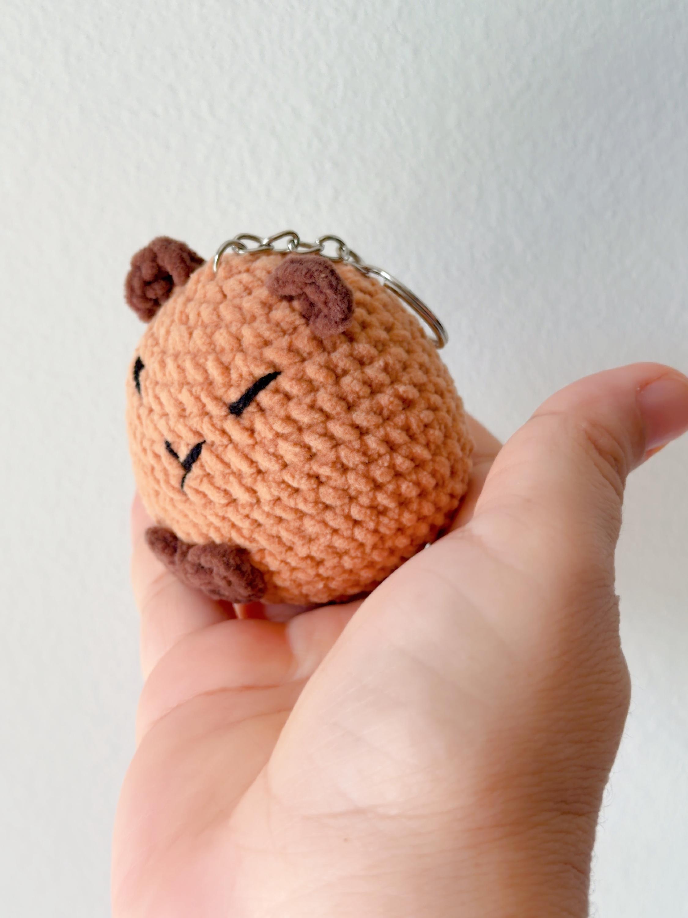Crochet Capybara Keychain, product photo 9