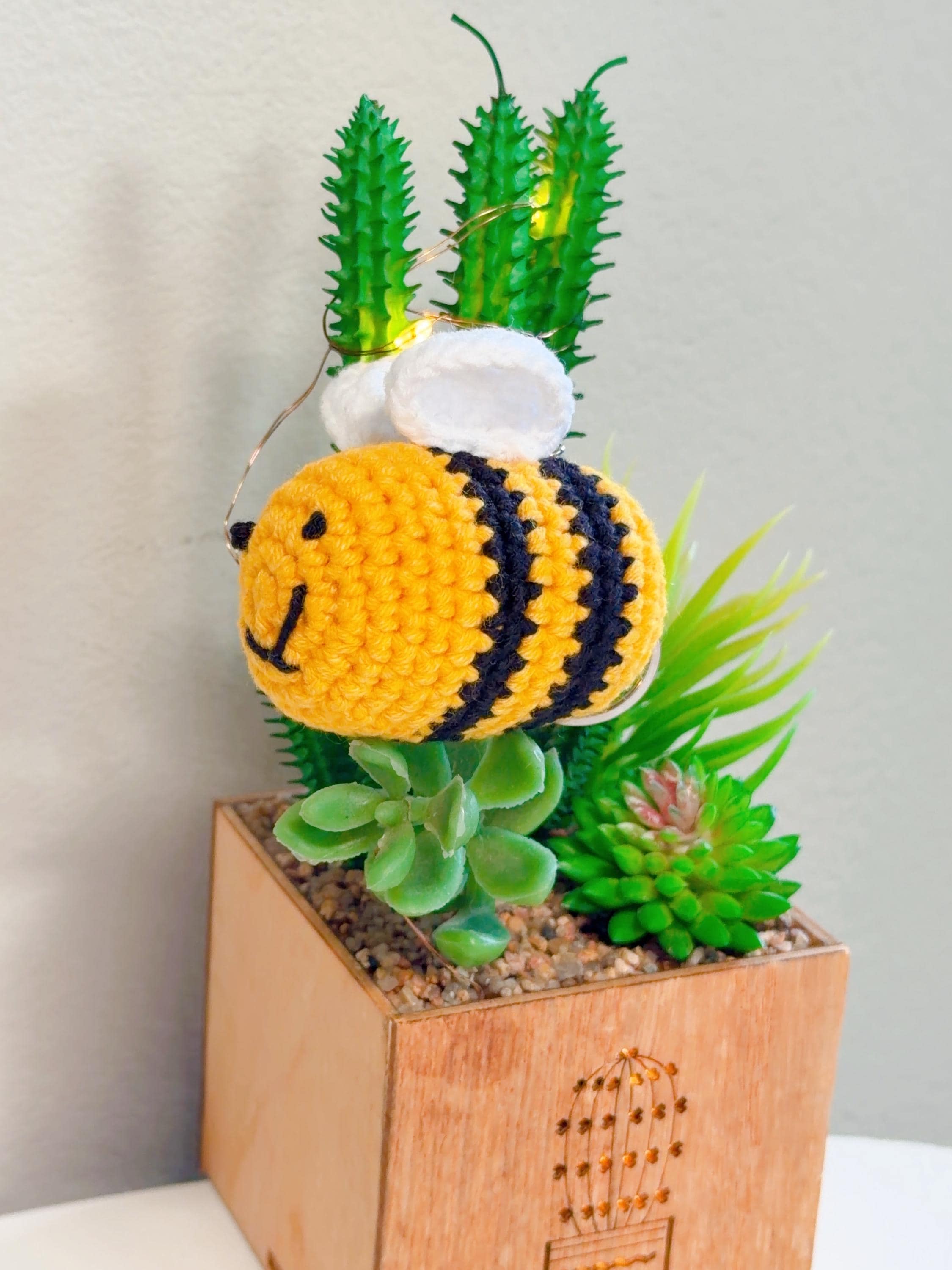 Crochet Bee Amigurumi Keychain, product photo 8