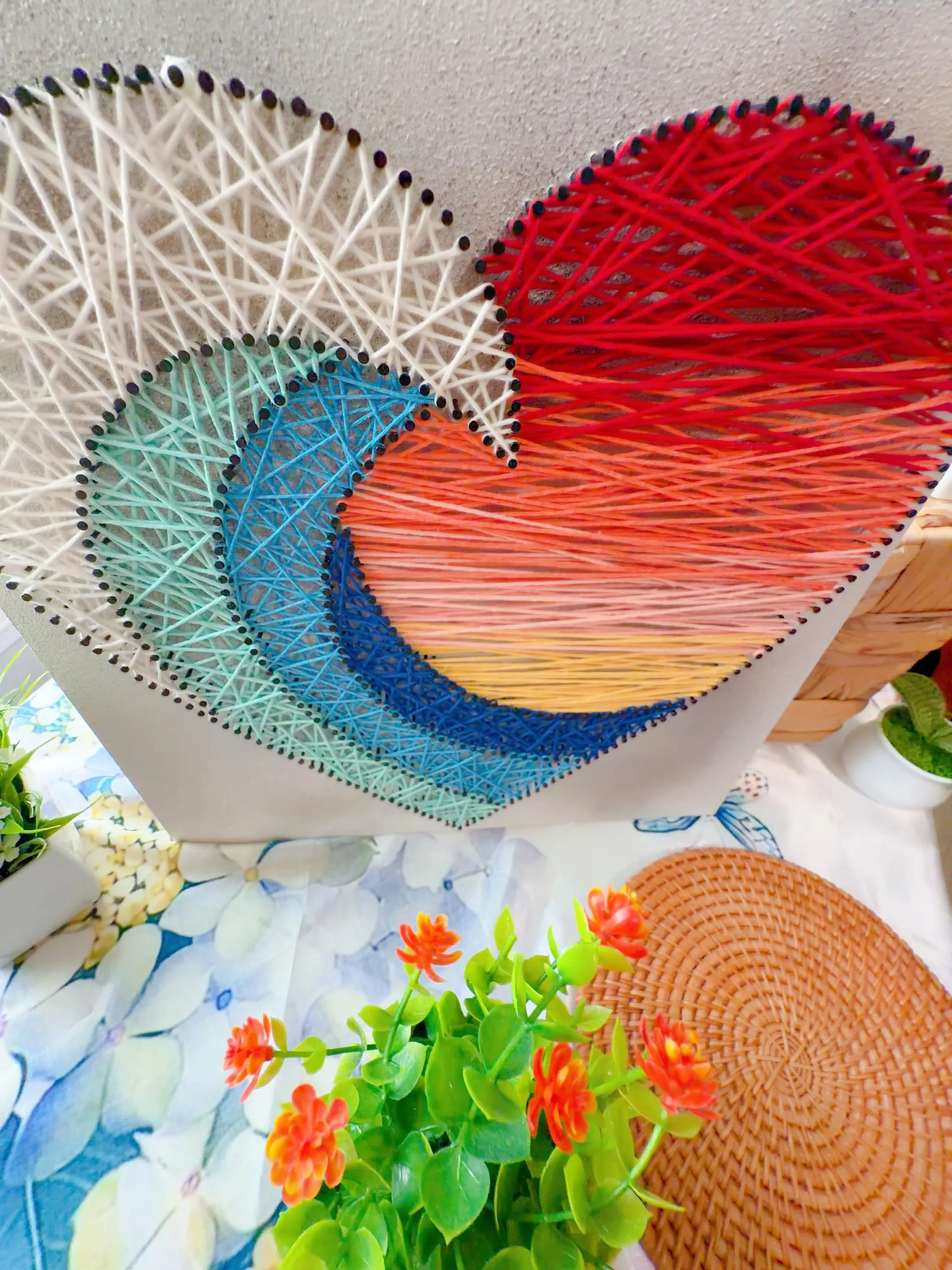 Sunset Wave Heart String Art, product photo 13