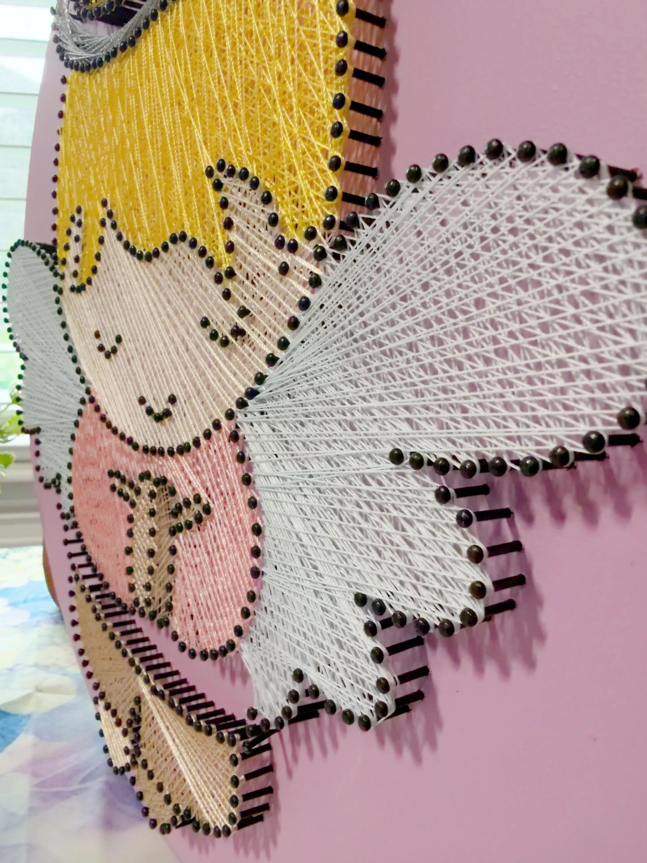 Handmade Baby Angel String Art, product photo 14