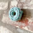 Handmade Crochet Donut Keychain, product photo 2