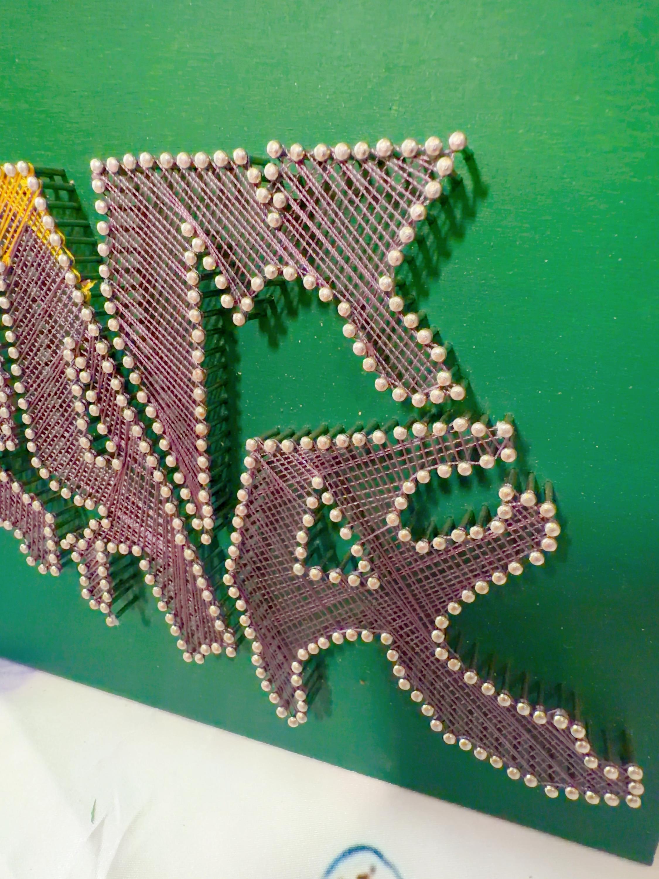 Handmade Louisiana String Art | Mardi Gras State, product photo 17