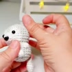 Handmade Amigurumi Crochet Dog Puppy Keychain, product photo 16