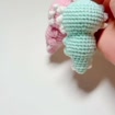 Crochet Axolotl Keychain, product photo 2