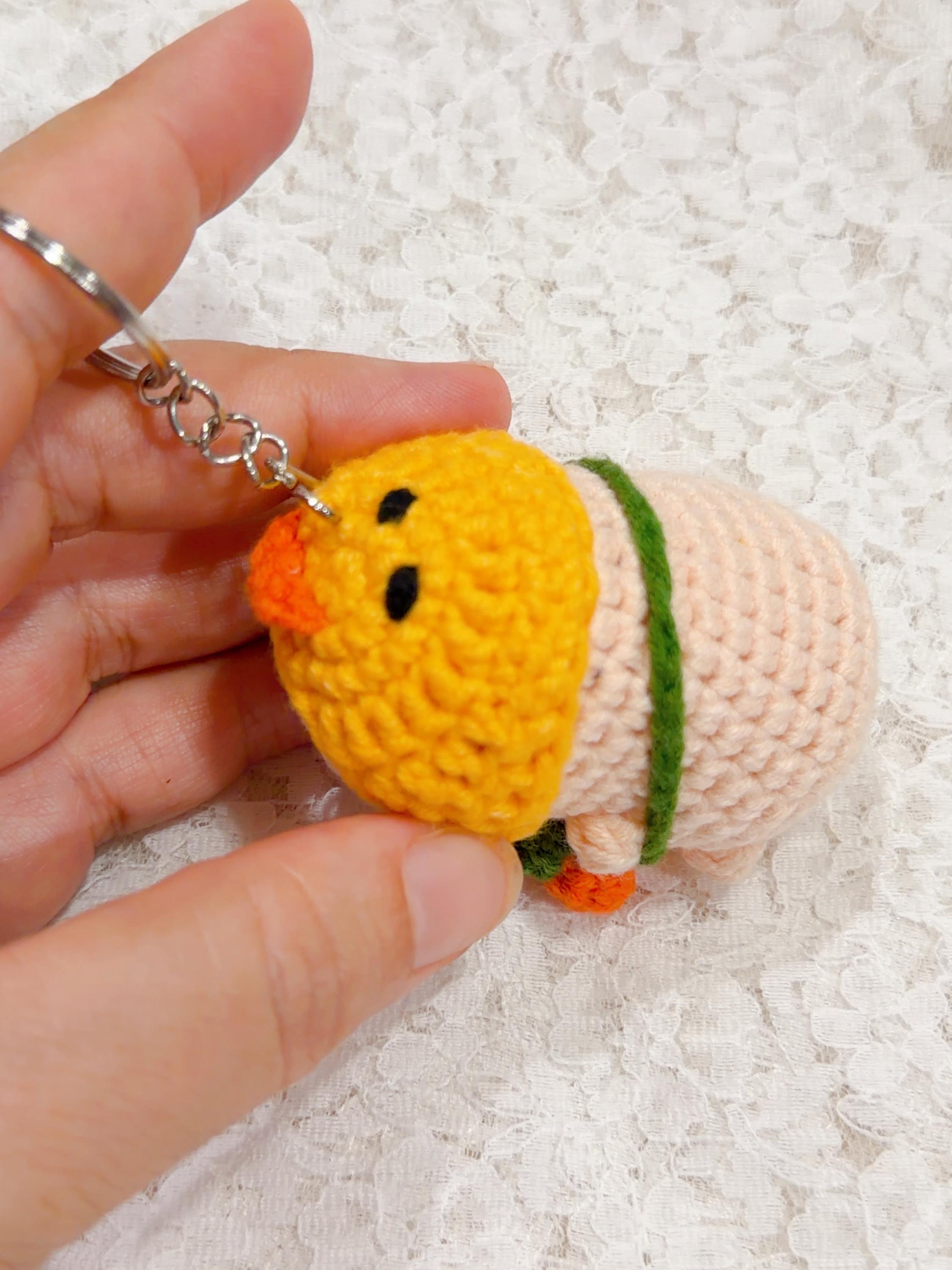 Costume Capybara Crochet Keychain, product photo 17