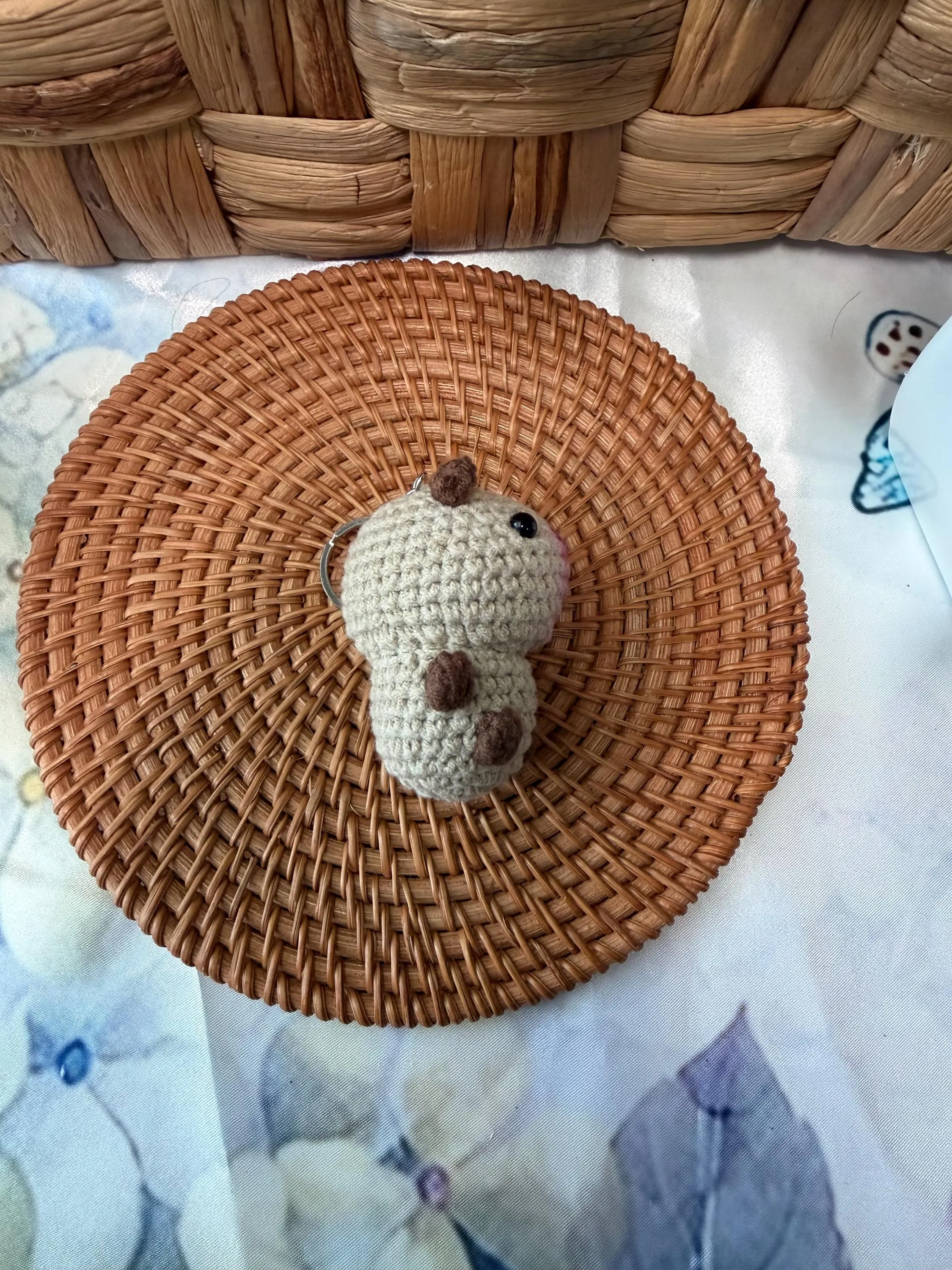 Handmade Crochet Capybara Keychain, product photo 12