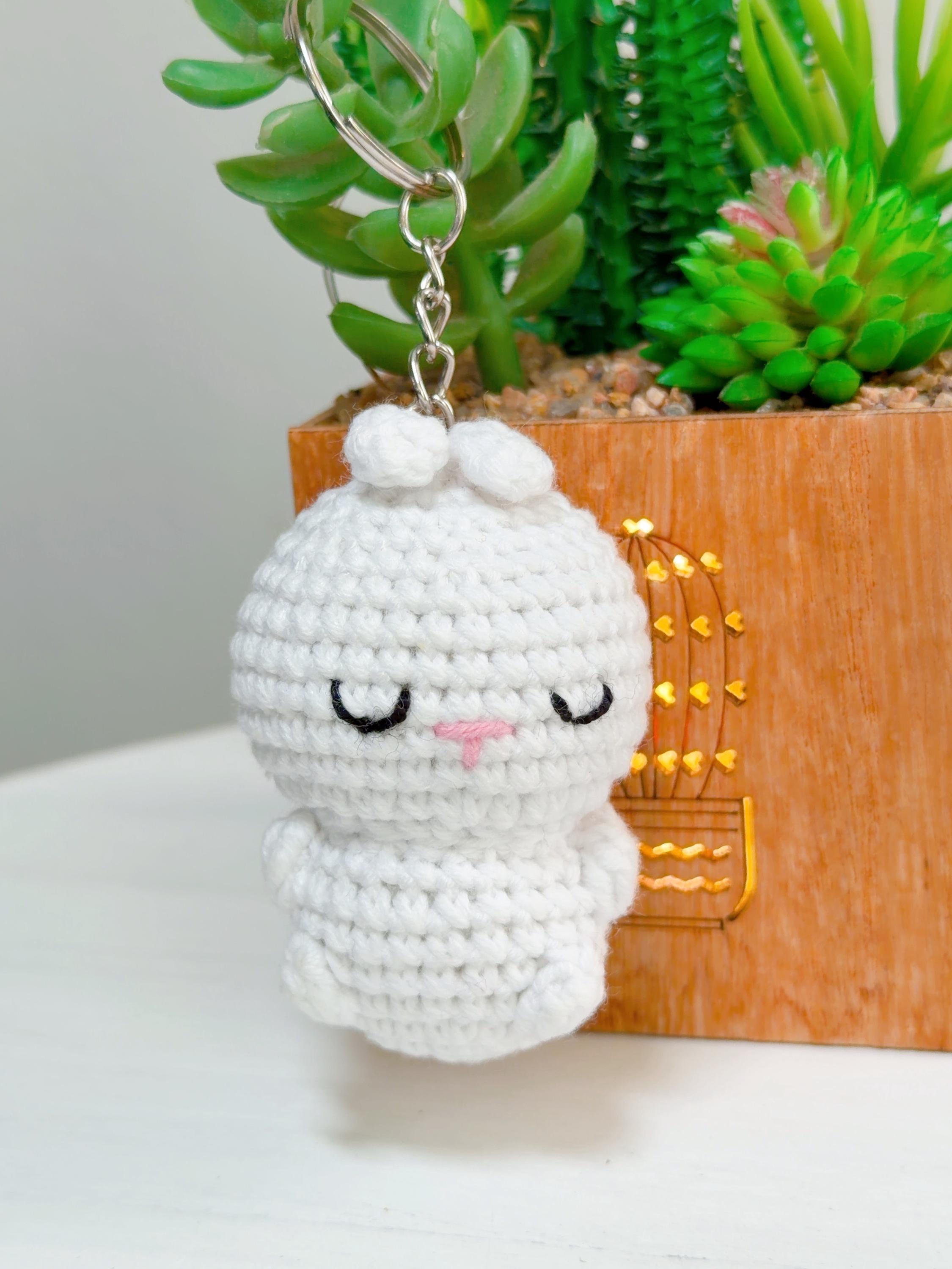 Crochet Bunny Keychain, product photo 18