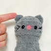 Handmade Crochet Cat Plush, product photo 2