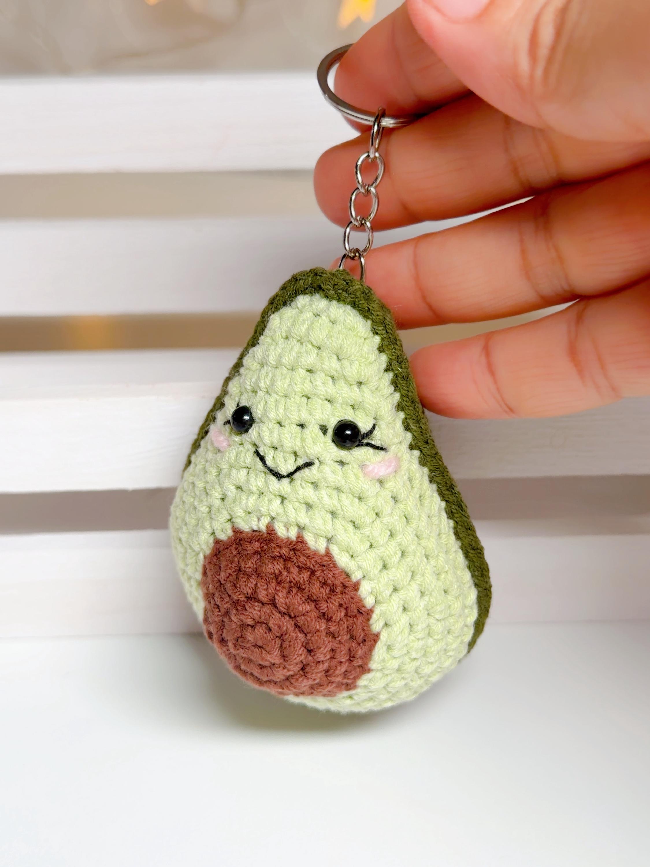 Crochet Avocado Keychain, product photo 12