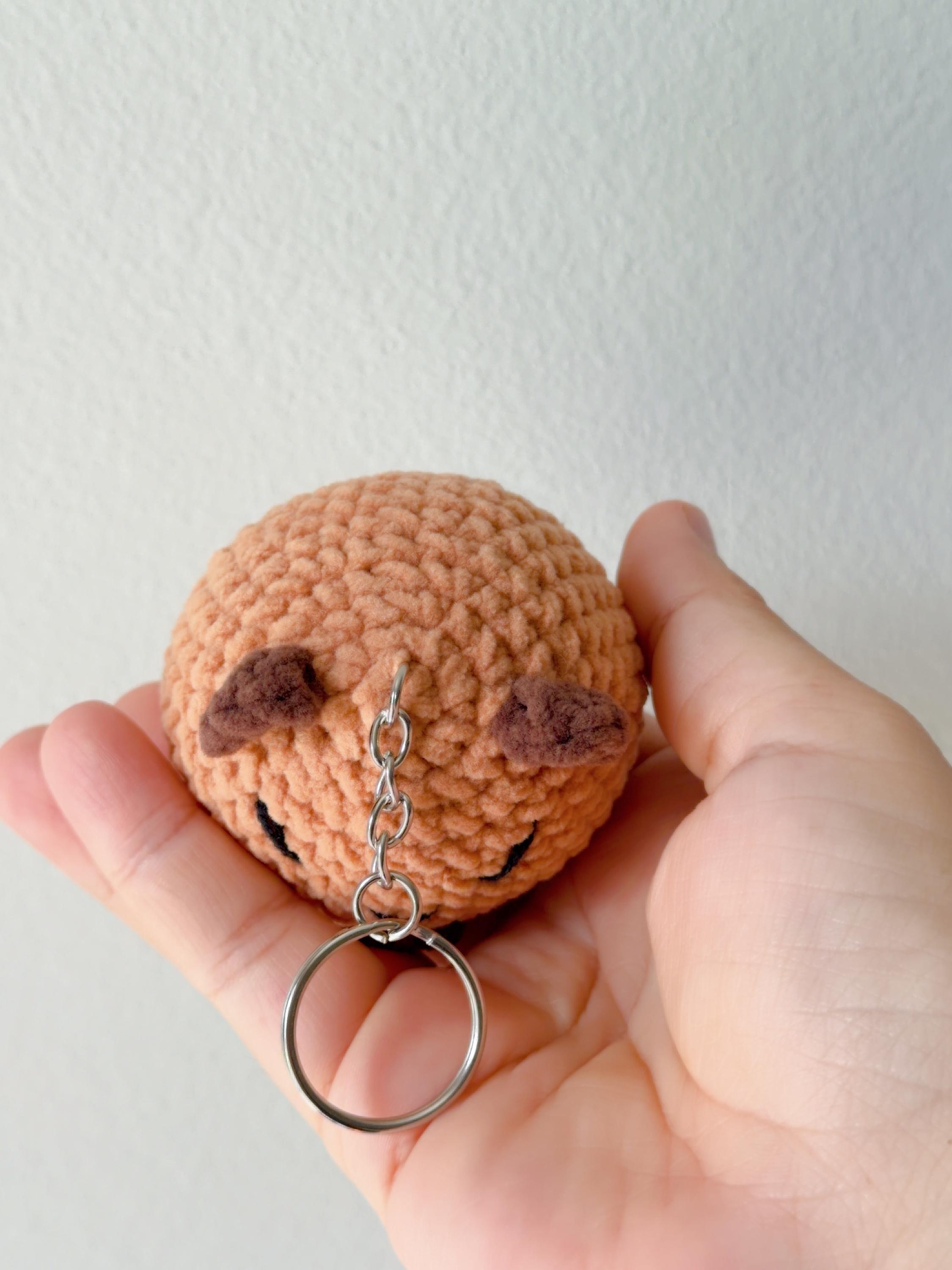 Crochet Capybara Keychain, product photo 11