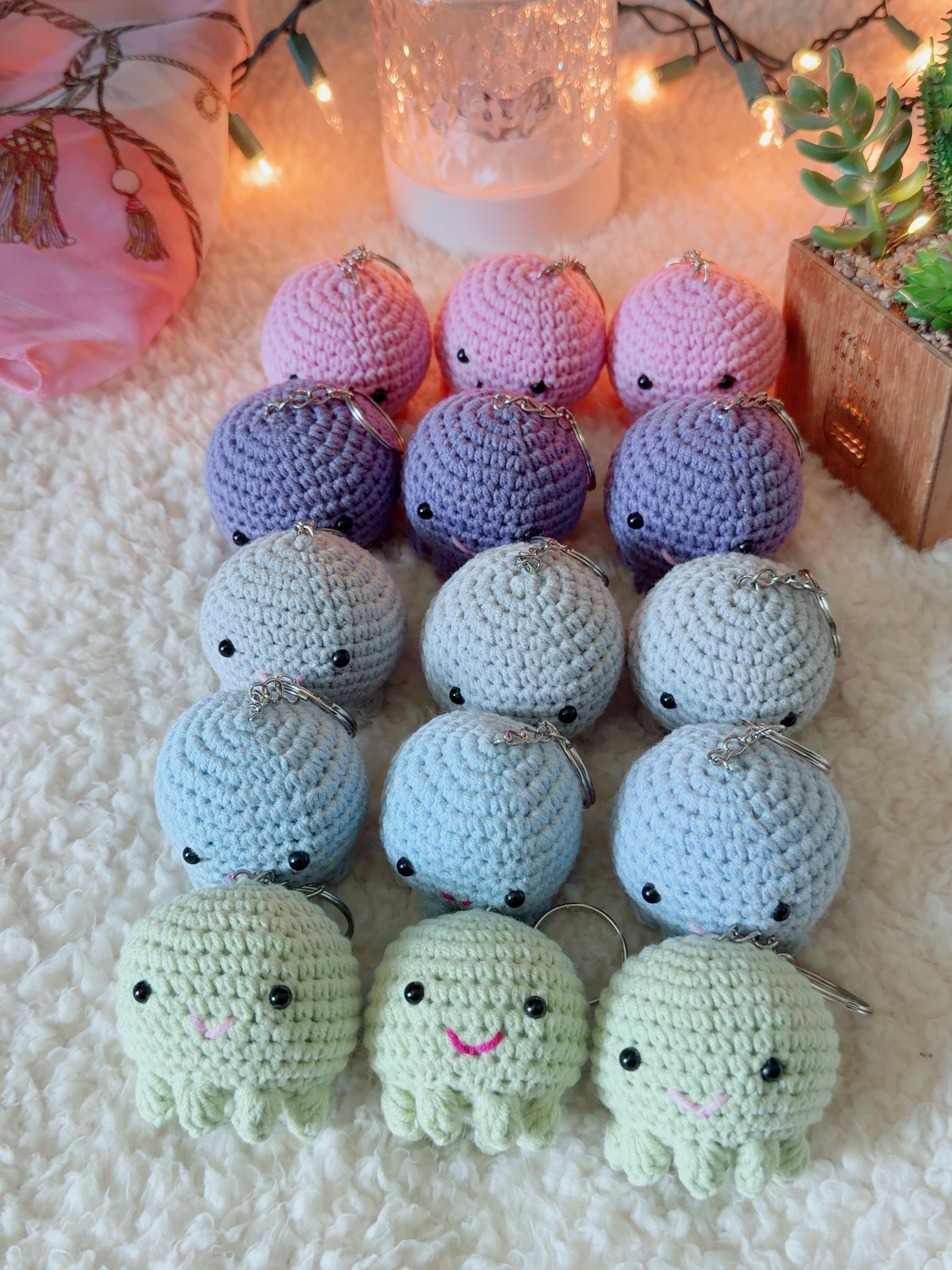 Crochet Octopus Amigurumi Keychain, product photo 14