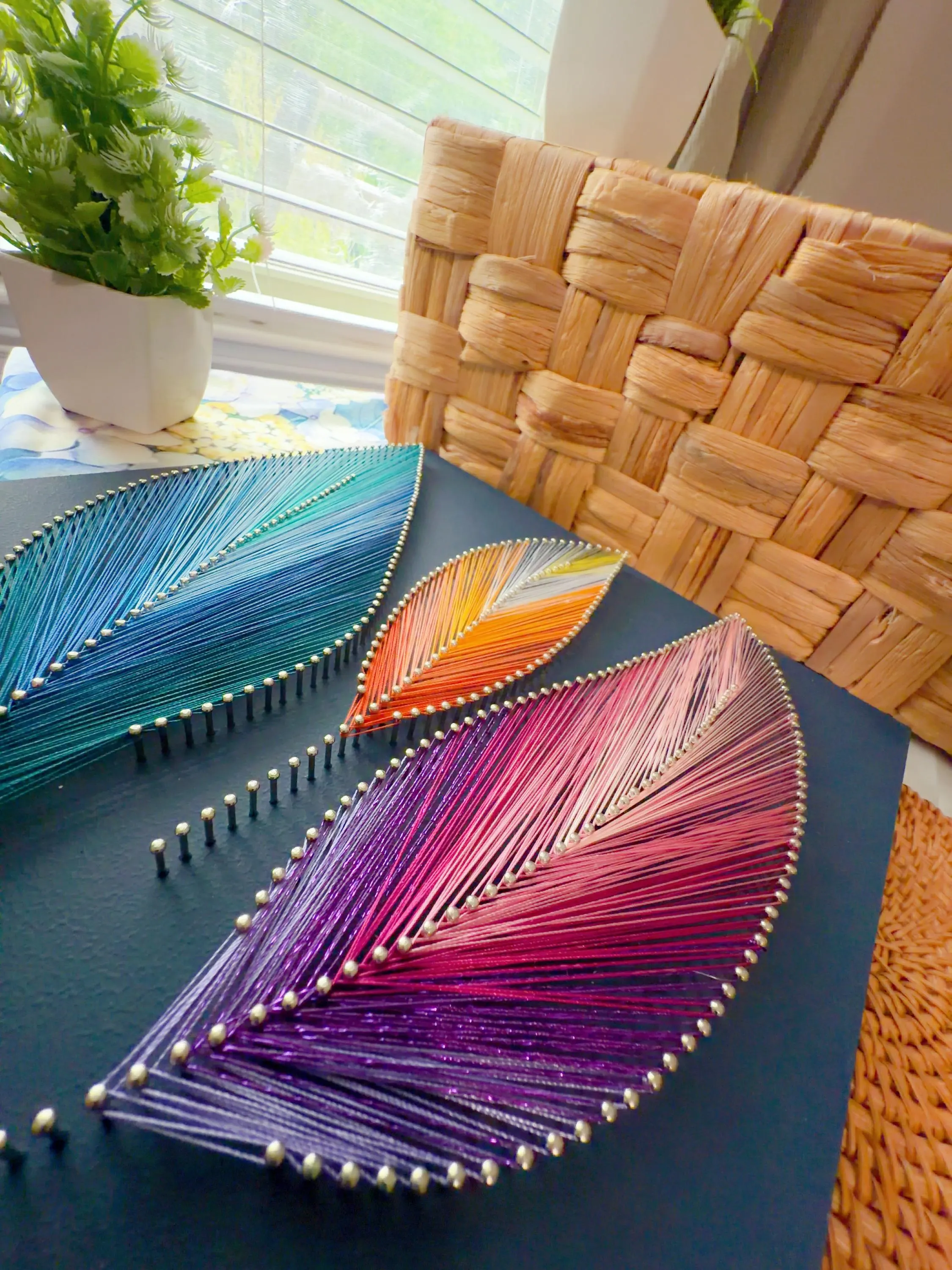 Living Room Focal Point Art - Yin Yang String Art, product photo 10