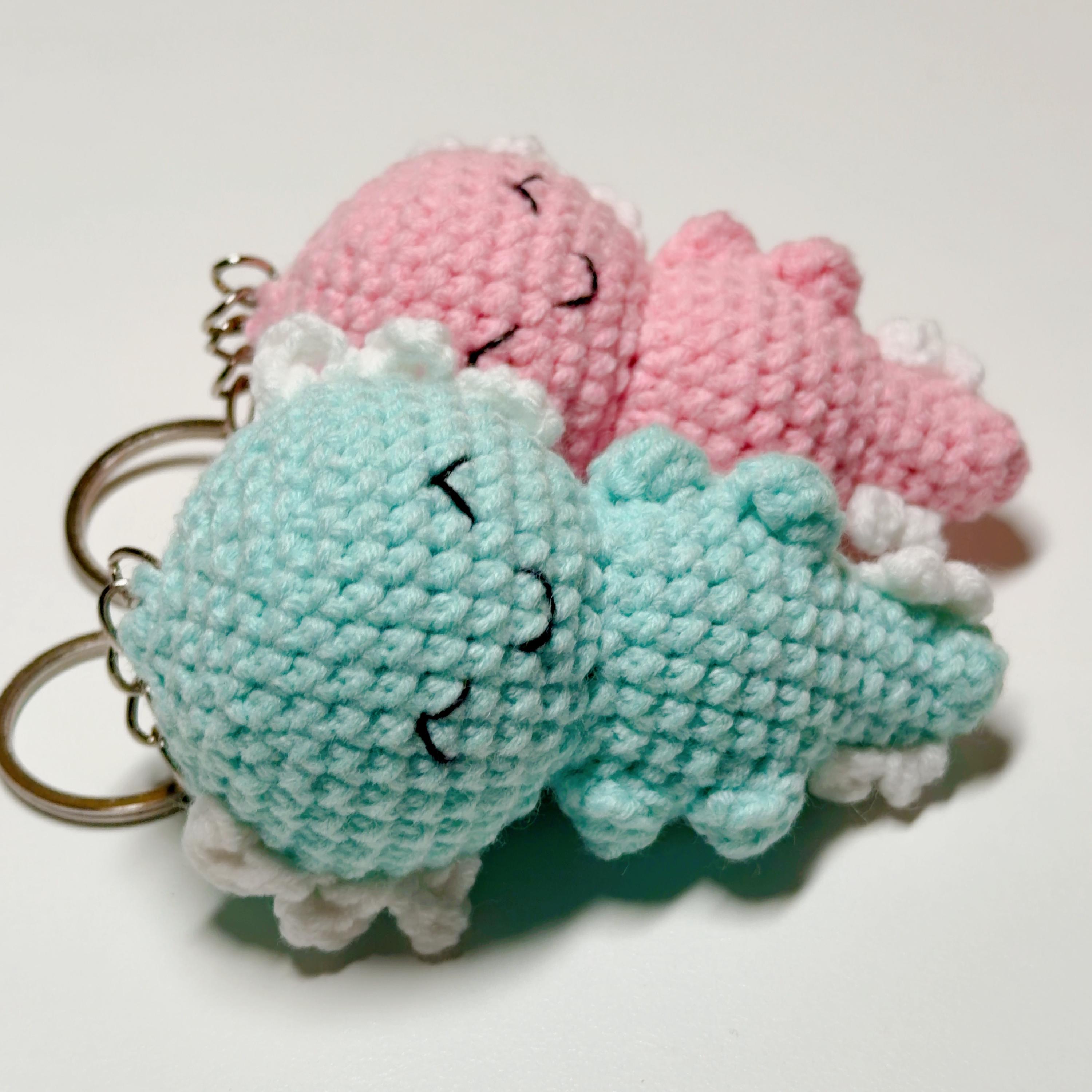 Crochet Axolotl Keychain, product photo 10