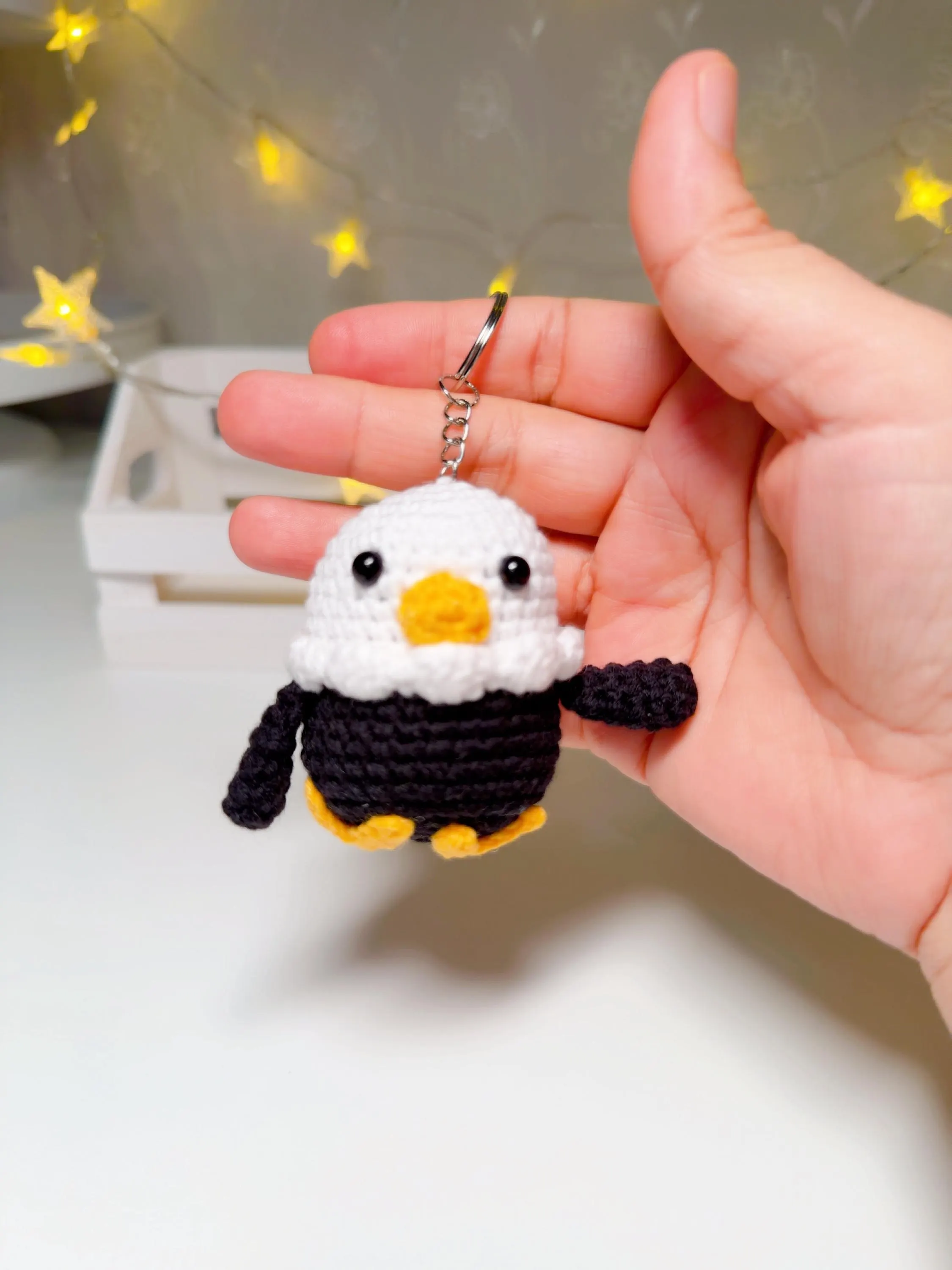 Crochet Eagle Keychain, product photo 5