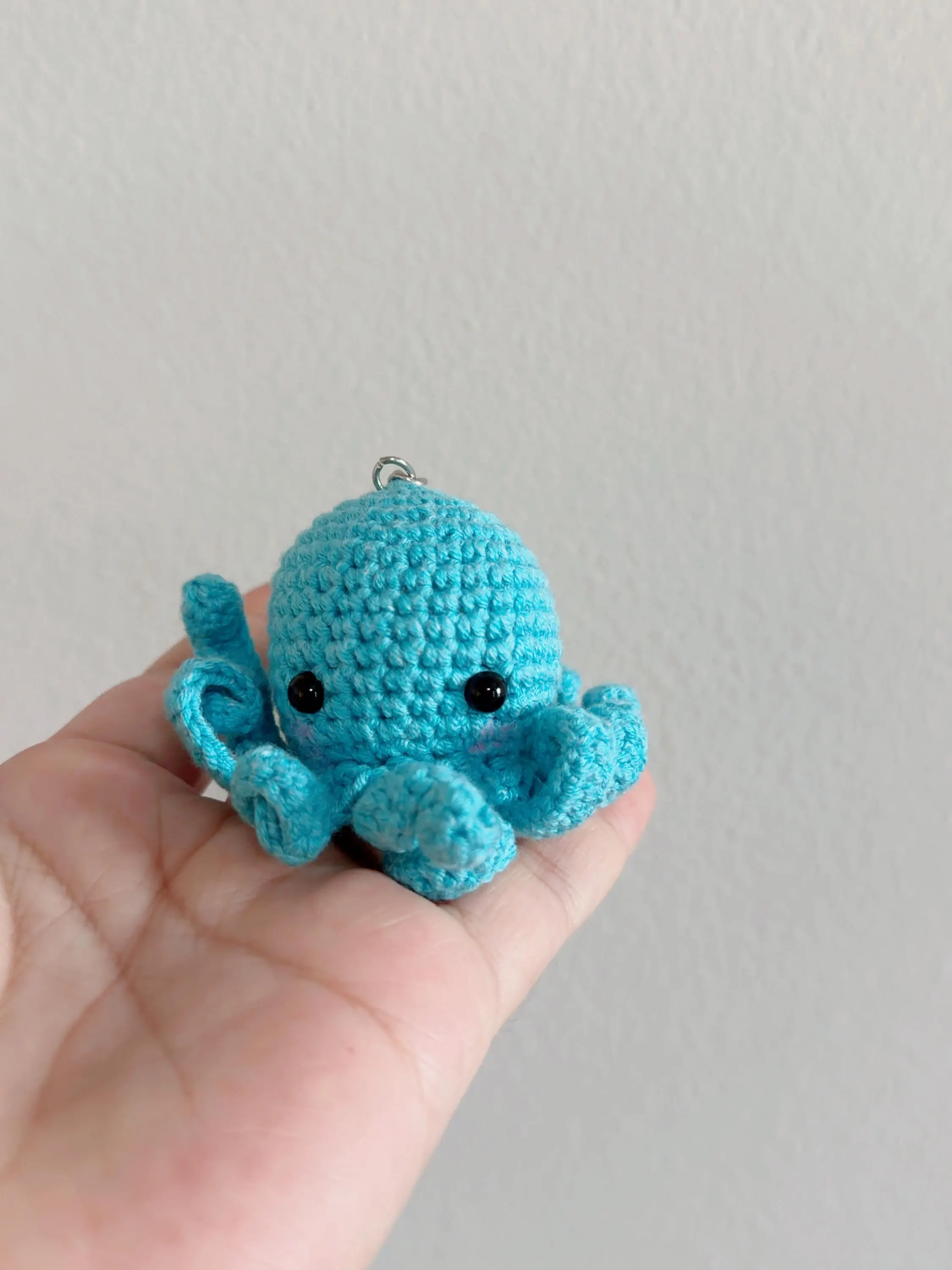 Mini Crochet Octopus Keychain, product photo 7
