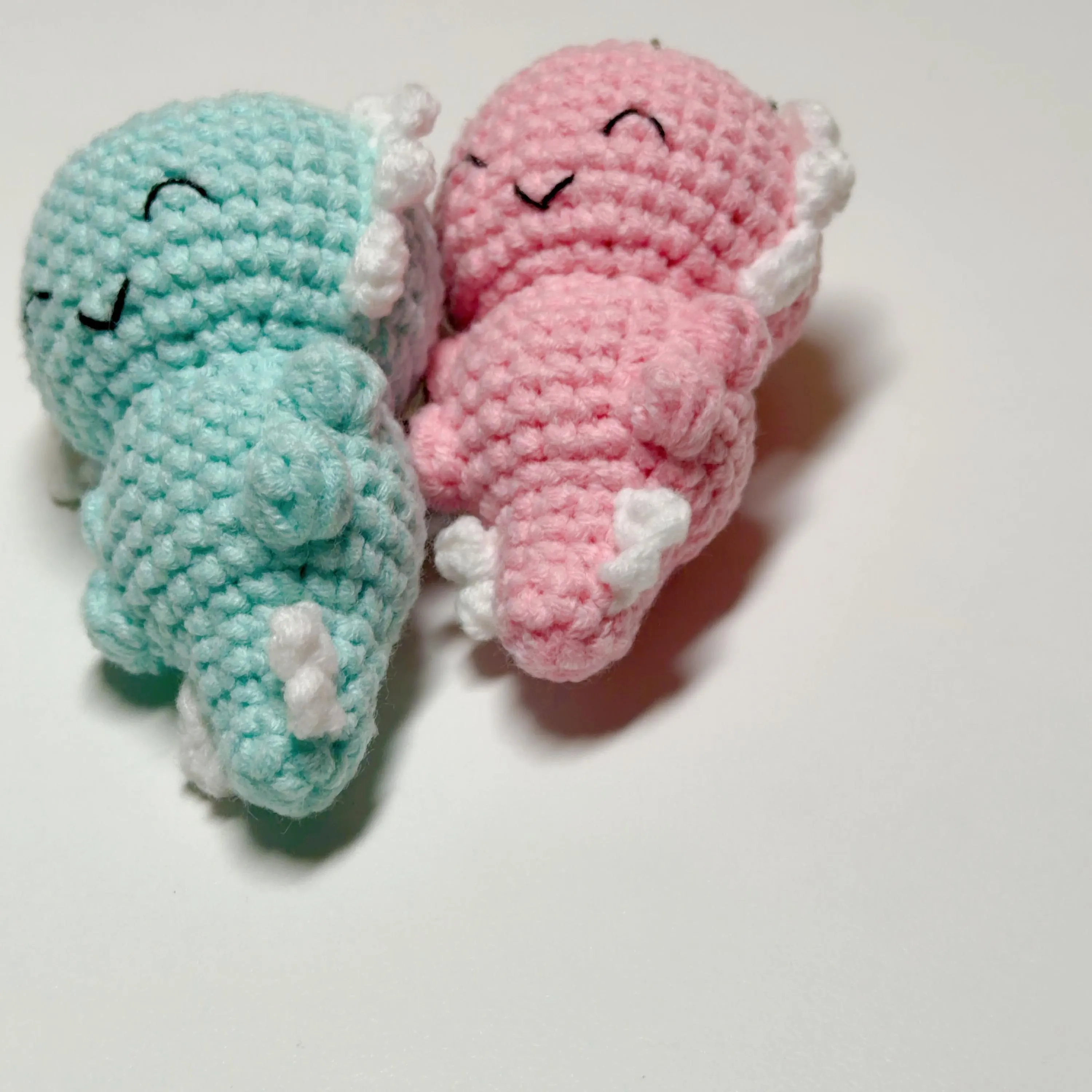 Crochet Axolotl Keychain, product photo 9