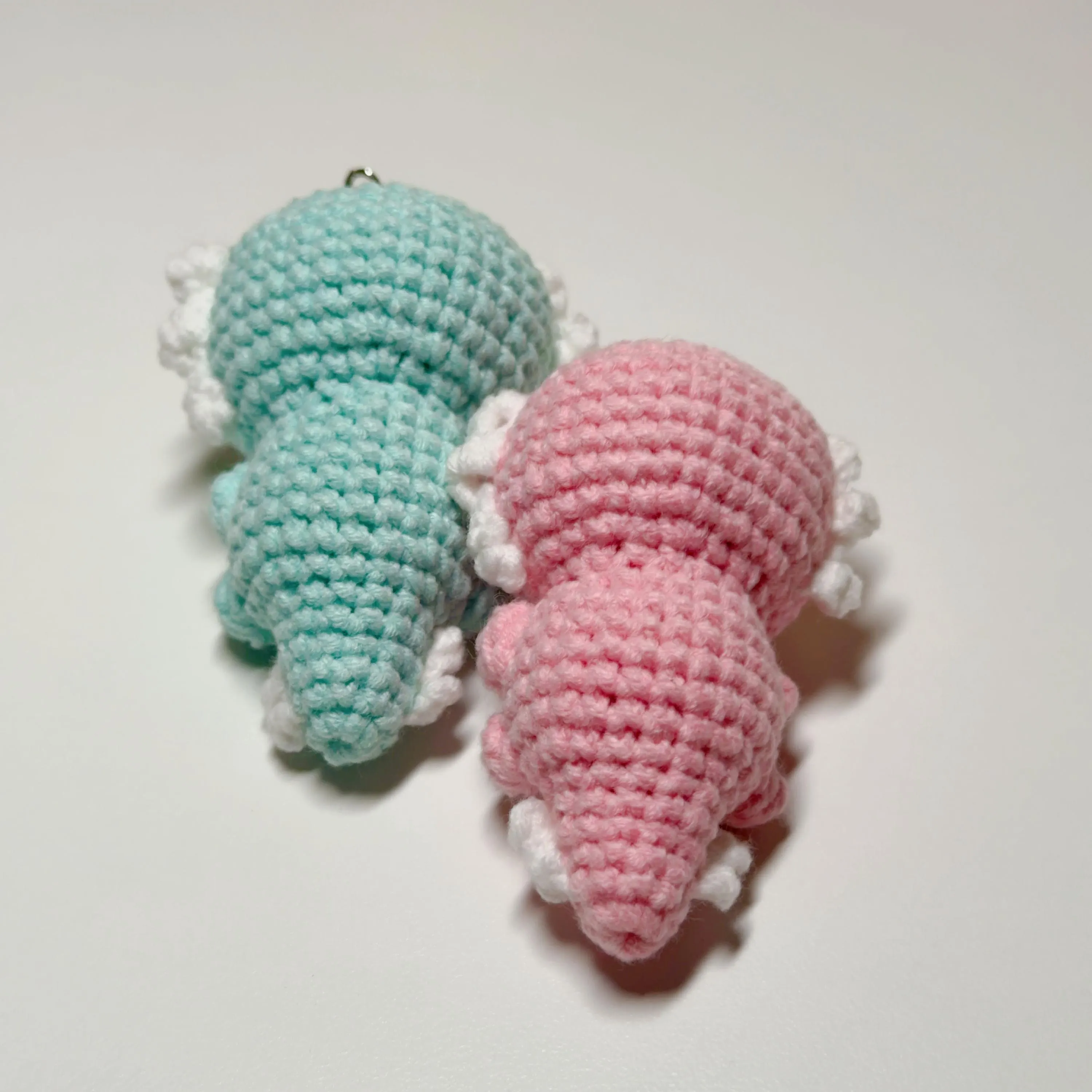 Crochet Axolotl Keychain, product photo 8