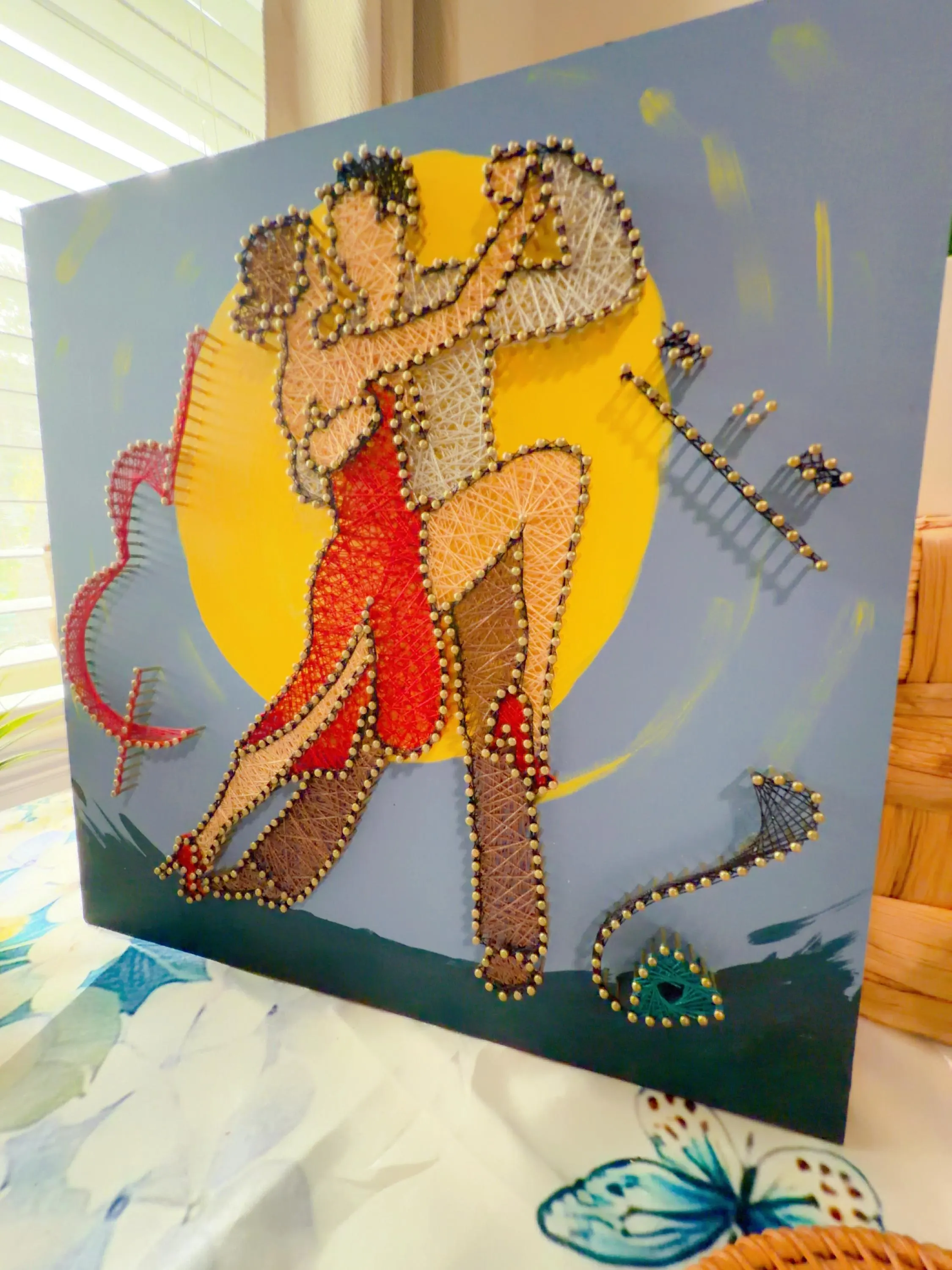 Handmade String Art Couple Dancing Wall Decor |, product photo 4