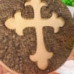 Handmade Christian Cross String Art: Faith Home, product photo 5