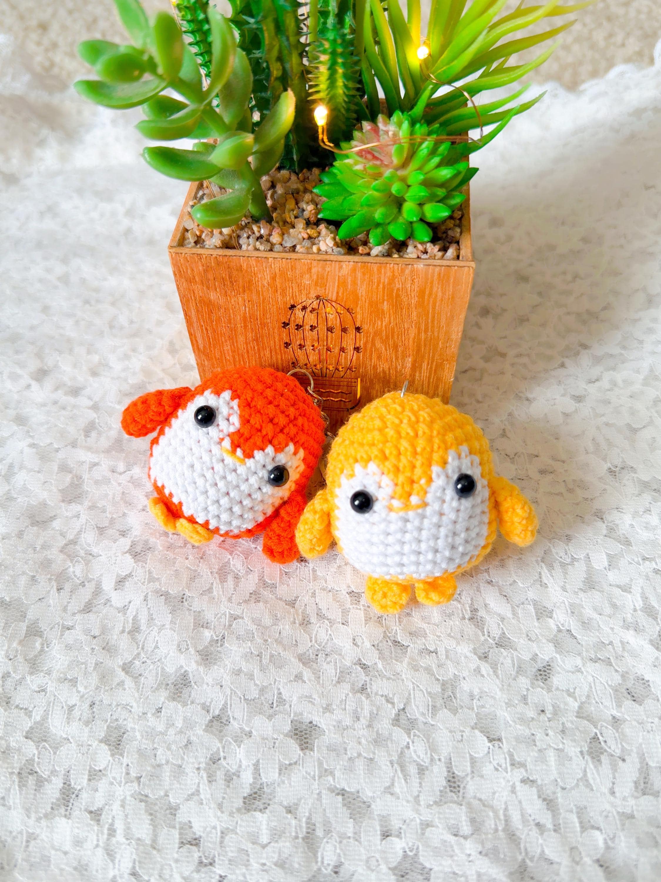 Crochet Penguin Amigurumi Keychain, product photo 1