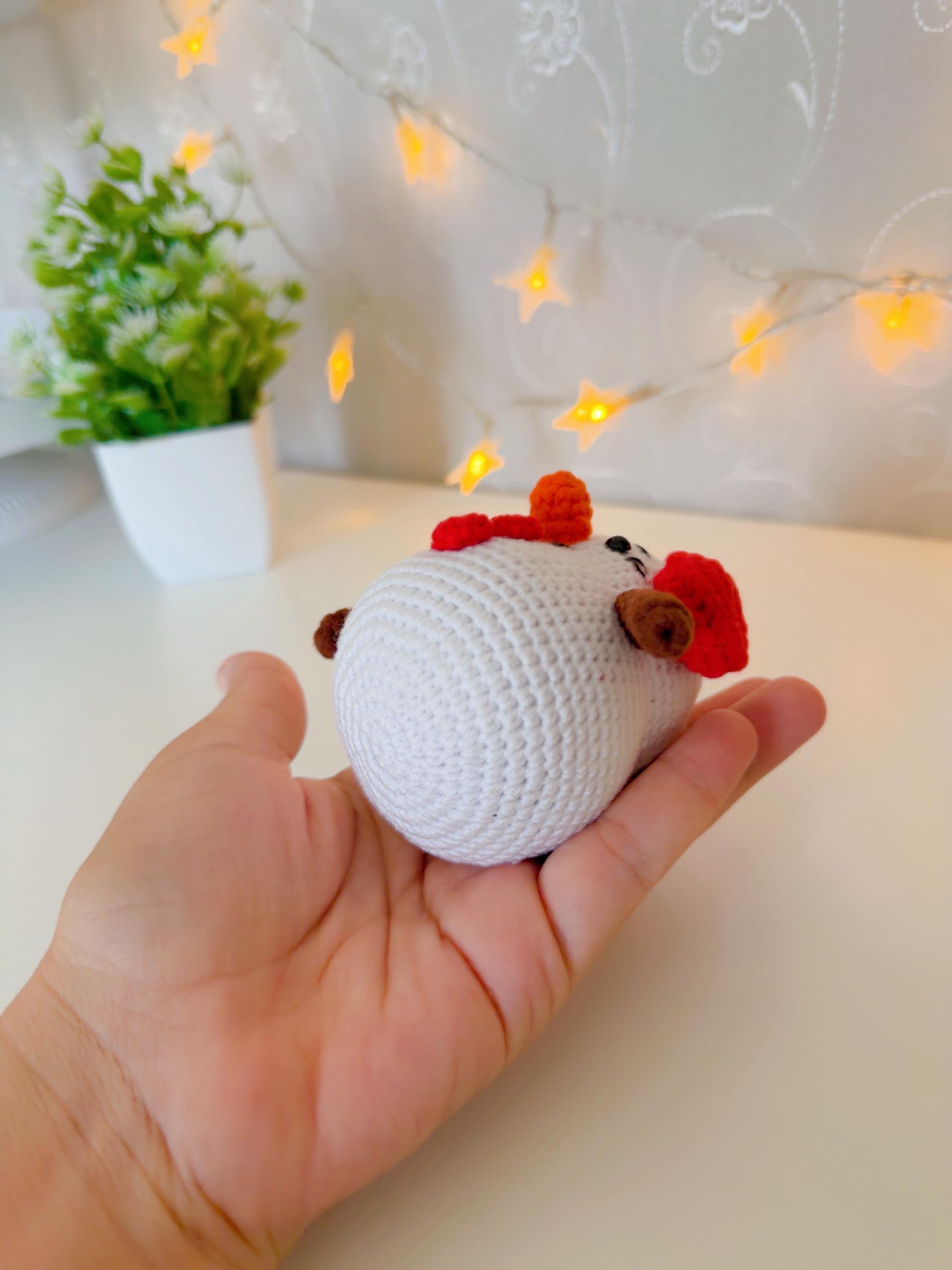 Handmade Crochet Snowman Christmas Tree Ornament, product photo 6