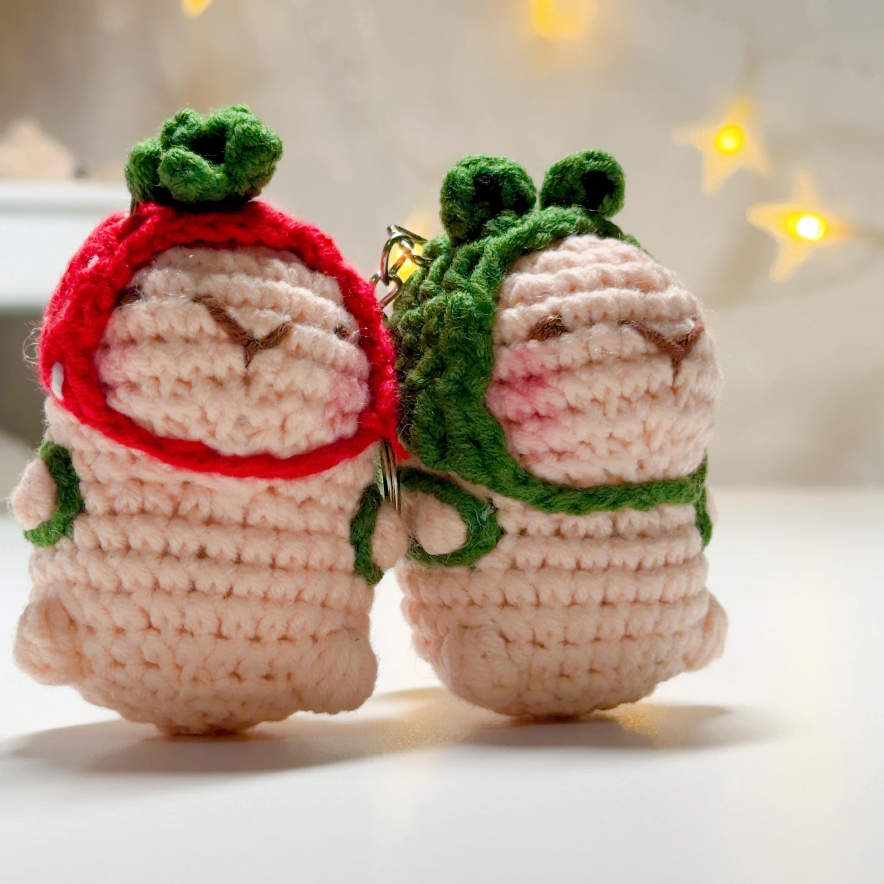 Costume Capybara Crochet Keychain, product photo 7