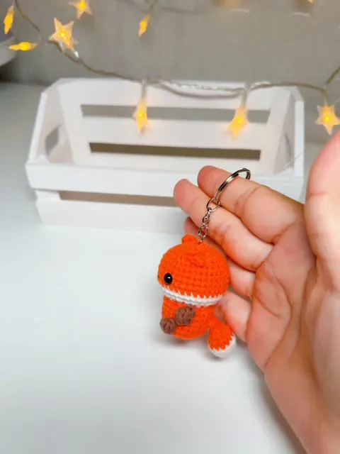 Crochet Fox Keychain, product photo 7
