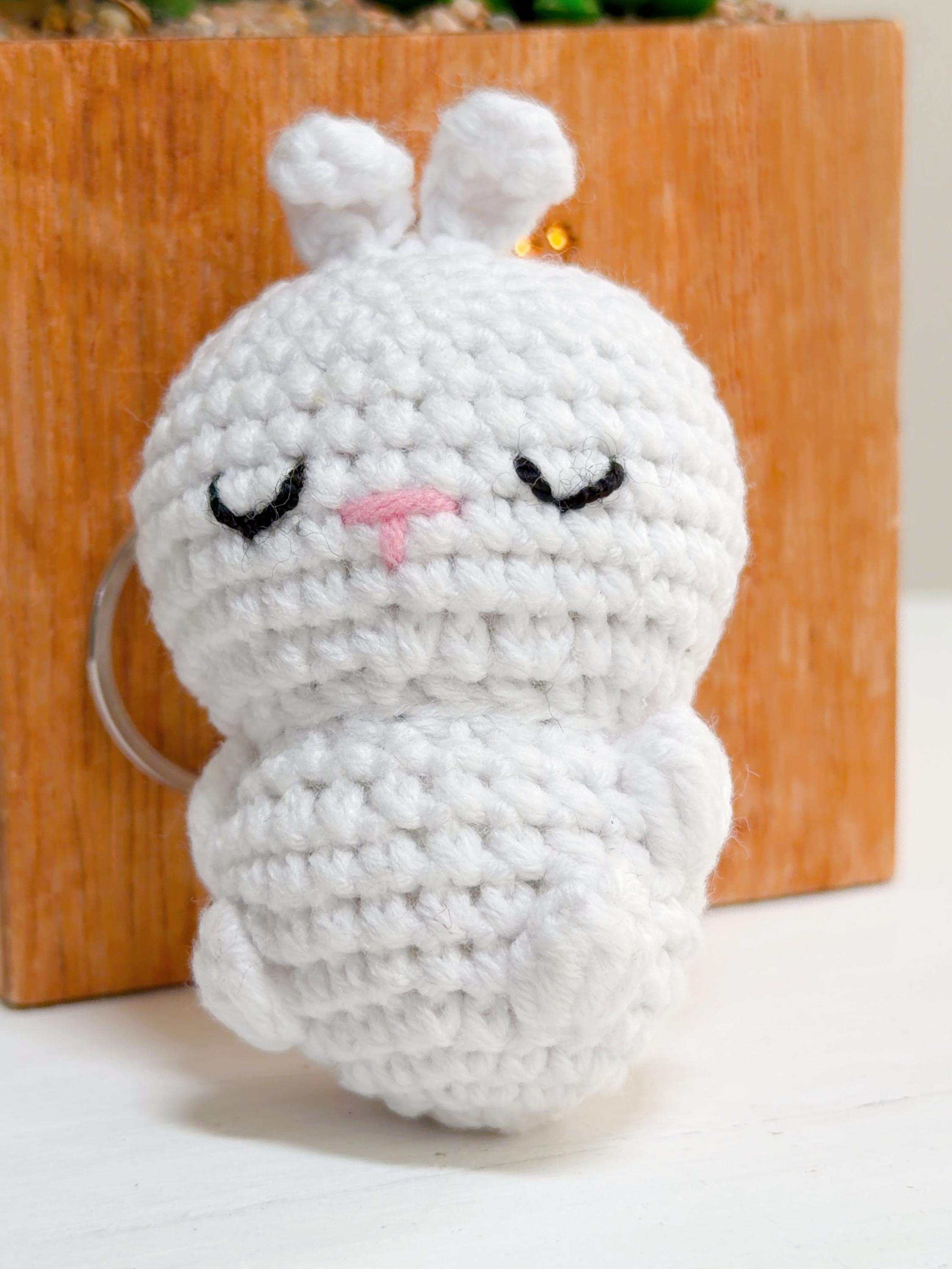 Crochet Bunny Keychain, product photo 6