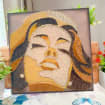 String Art Woman Face Decor | Handmade Boho, product photo 2