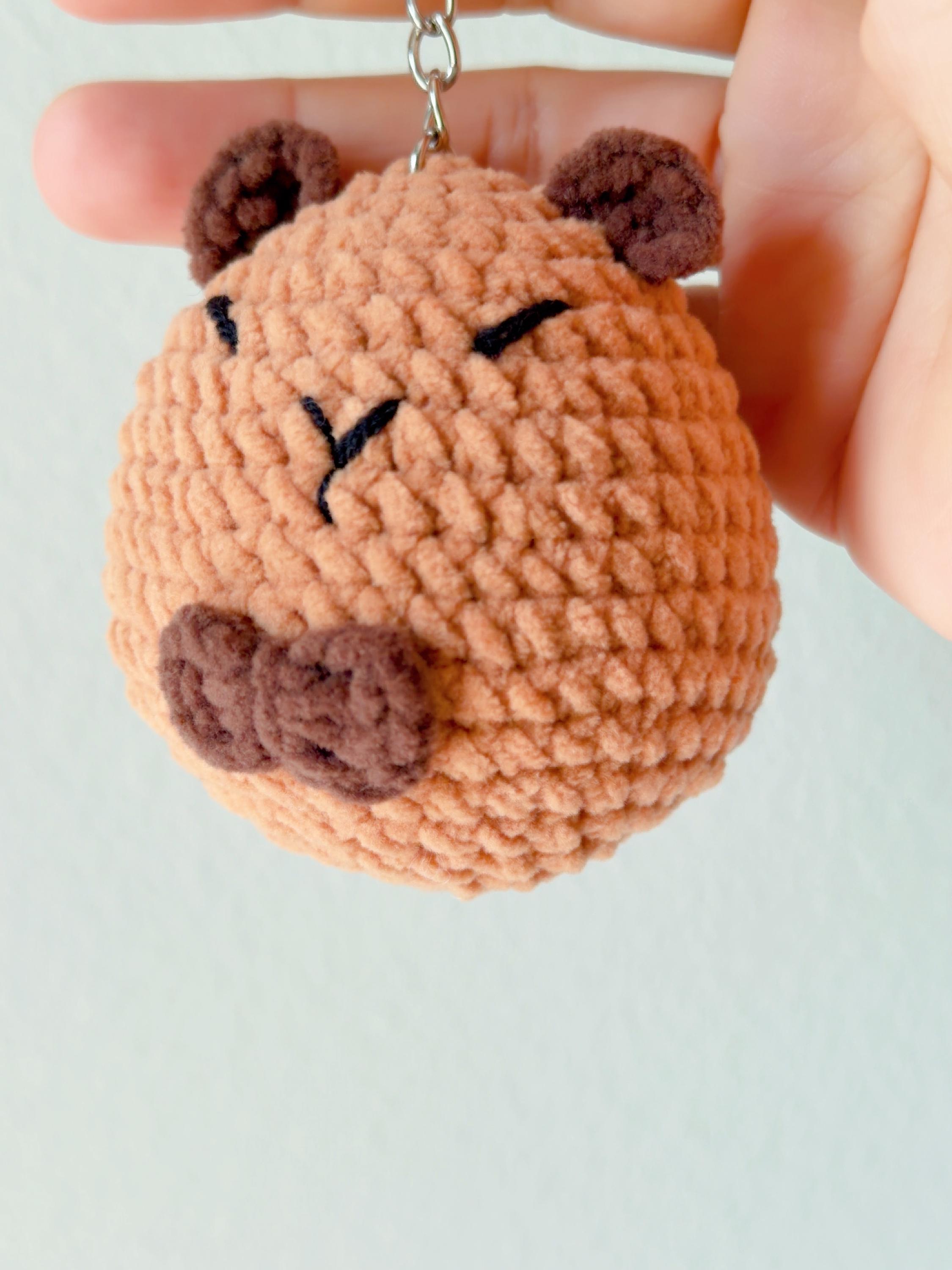 Crochet Capybara Keychain, product photo 13