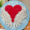 Angel Wings Heart String Art Wall Decor, product photo 3