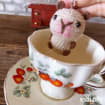 Handmade Crochet Capybara Keychain, product photo 2
