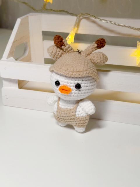 Crochet Duck Keychain, product photo 10