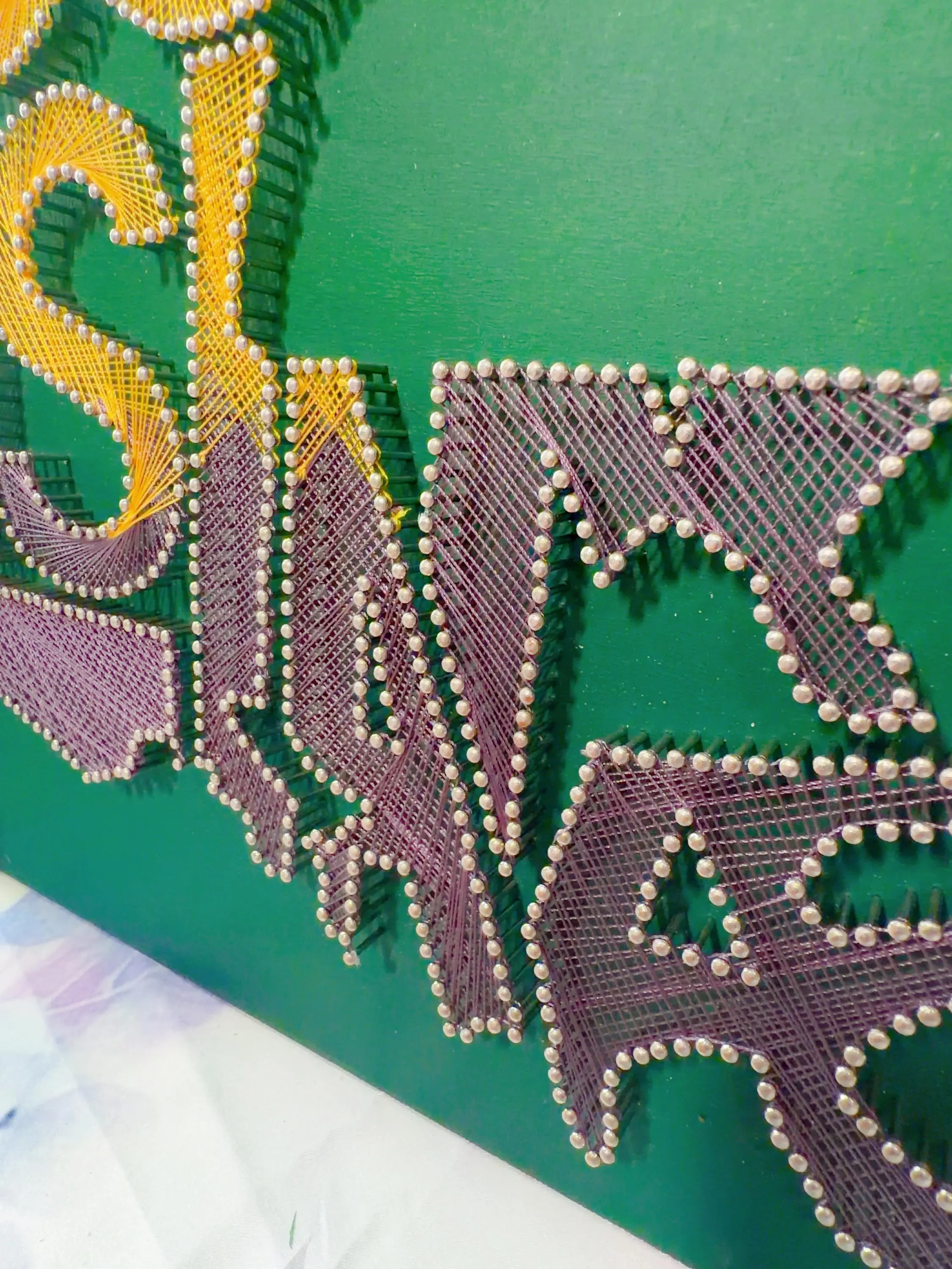 Handmade Louisiana String Art | Mardi Gras State, product photo 16