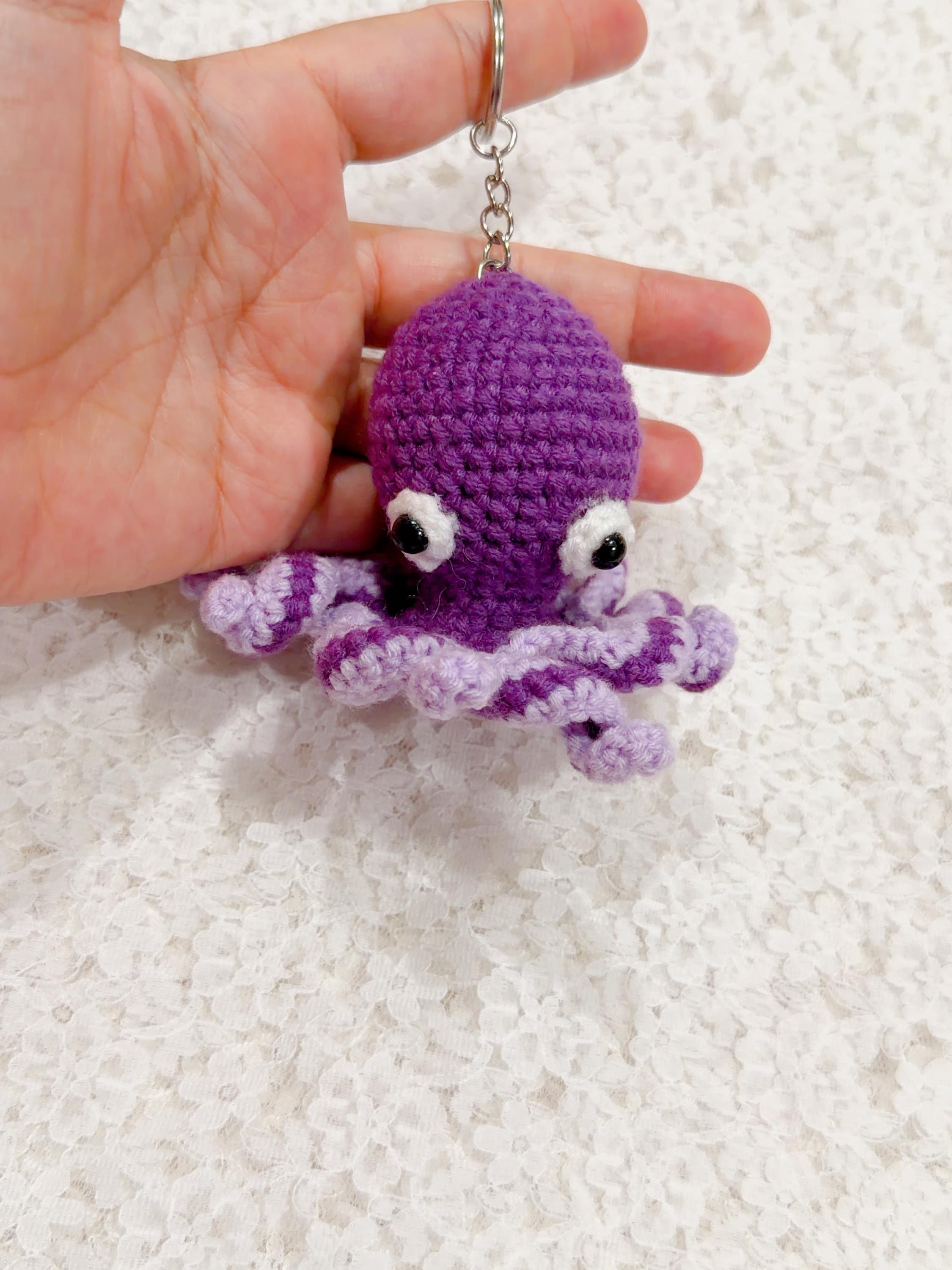 Crochet Octopus Keychain, product photo 13