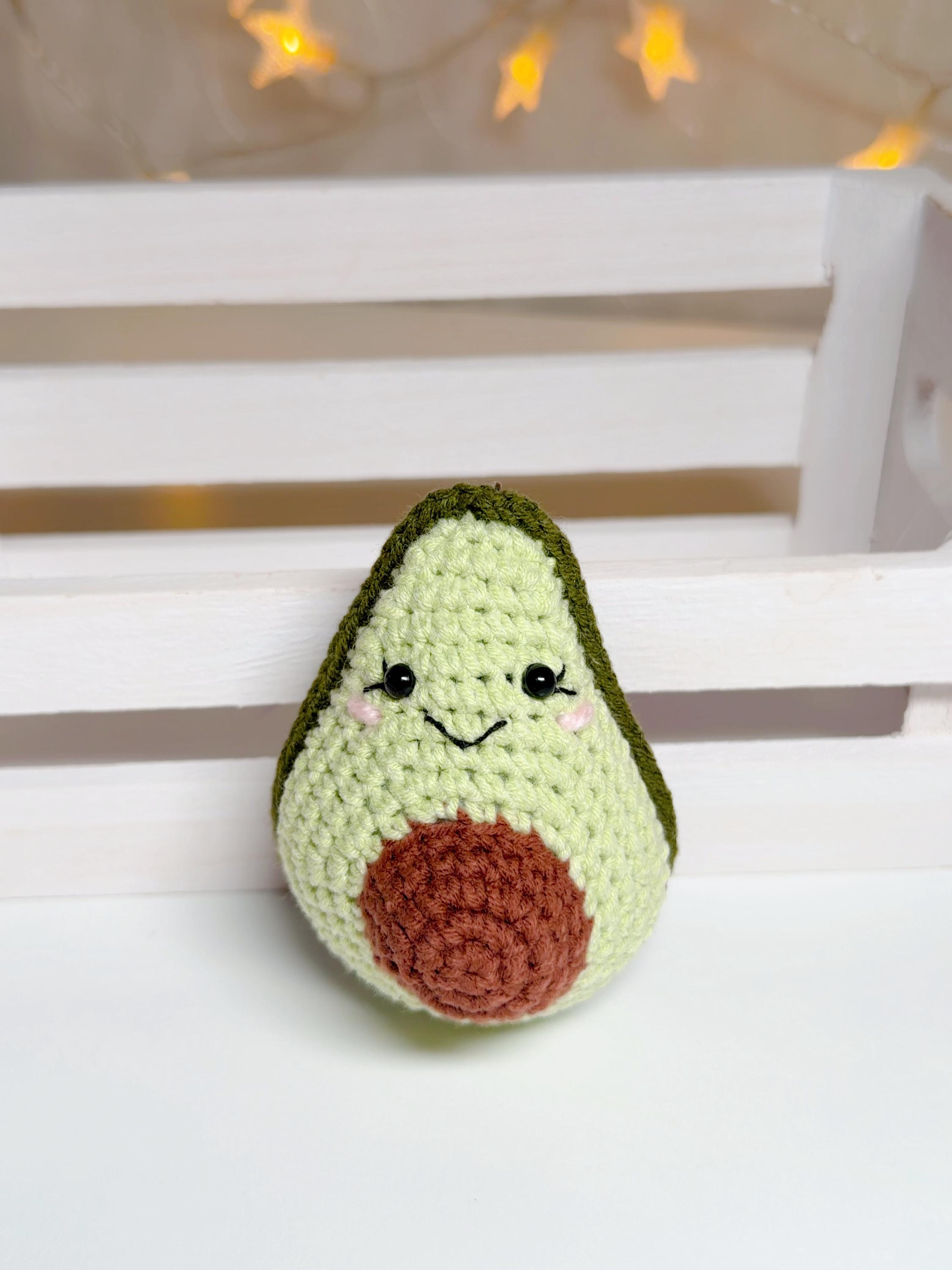 Crochet Avocado Keychain, product photo 17